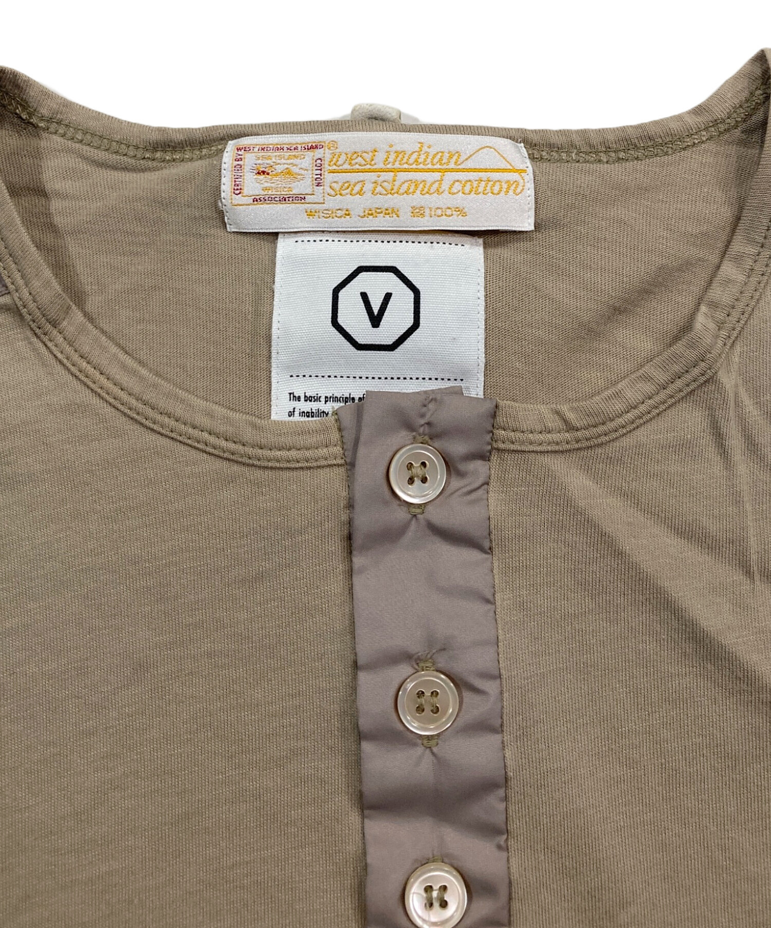 中古・古着通販】VISVIM (ビズビム) ヘンリーネックカットソー 