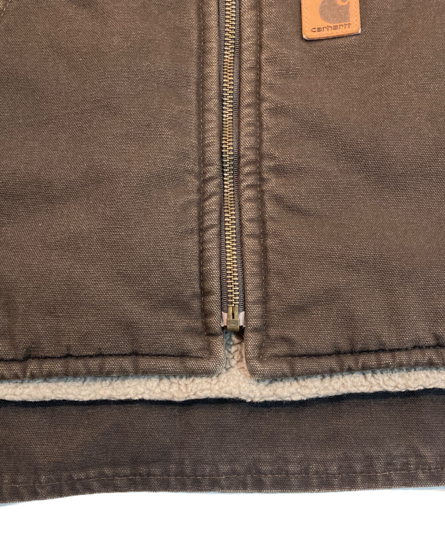 中古・古着通販】CarHartt (カーハート) ダックボアベスト ブラウン
