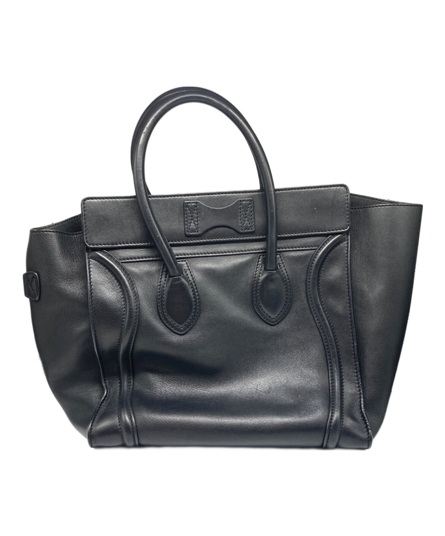 中古・古着通販】CELINE (セリーヌ) ラゲージ ミニショッパー ブラック 