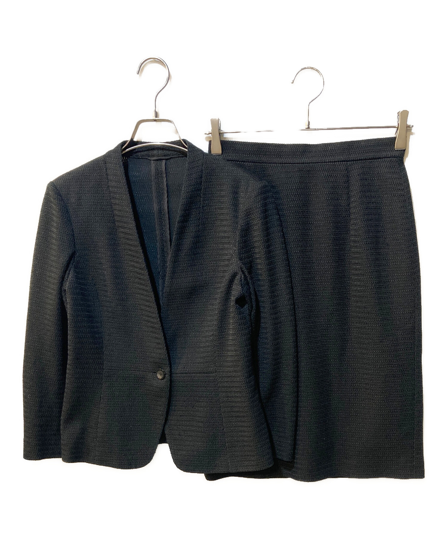 中古・古着通販】ANAYI (アナイ) ノーカラージャケット×スカート