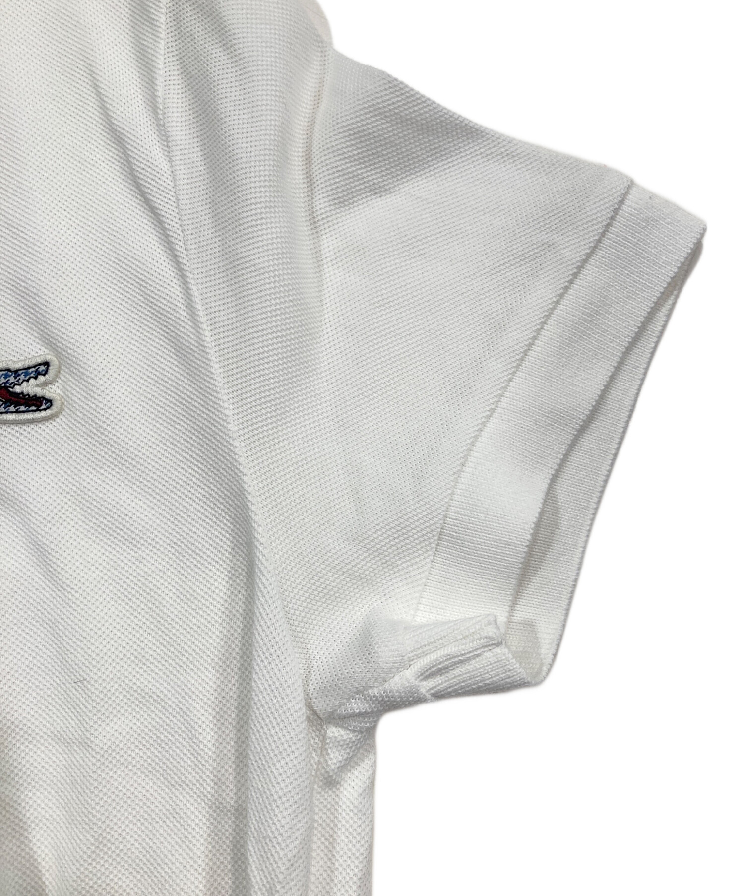 中古・古着通販】LACOSTE (ラコステ) ビッグワニポロシャツ ホワイト