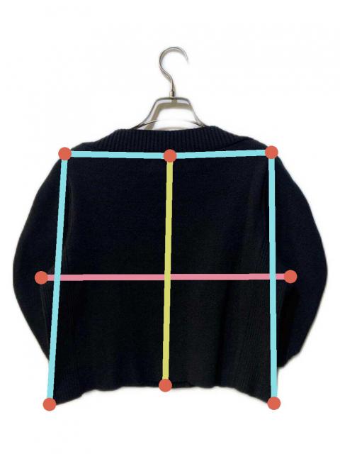 中古・古着通販】AKIRA NAKA (アキラナカ) Slit sleeves crop knit