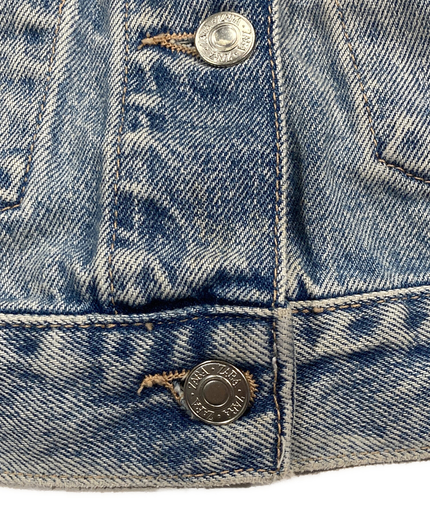 中古・古着通販】ZARA (ザラ) ガイア クロップドデニムジャケット