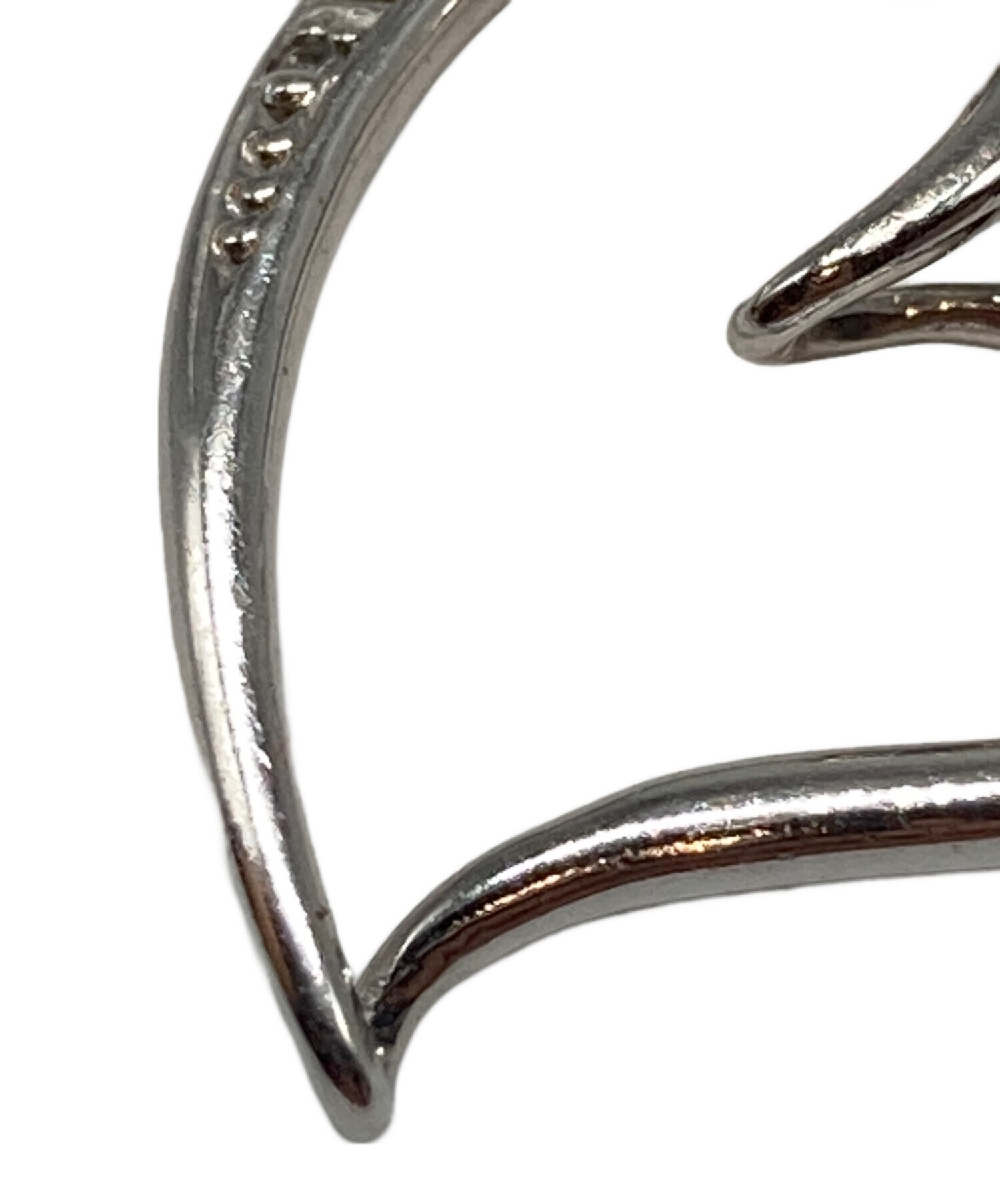 サマンサティアラ K18WG 色石 ダイヤモンドD0.09 ハートネックレス サマンサティアラ K18WG 色石 ダイヤモンドD0.09 ハートネックレス