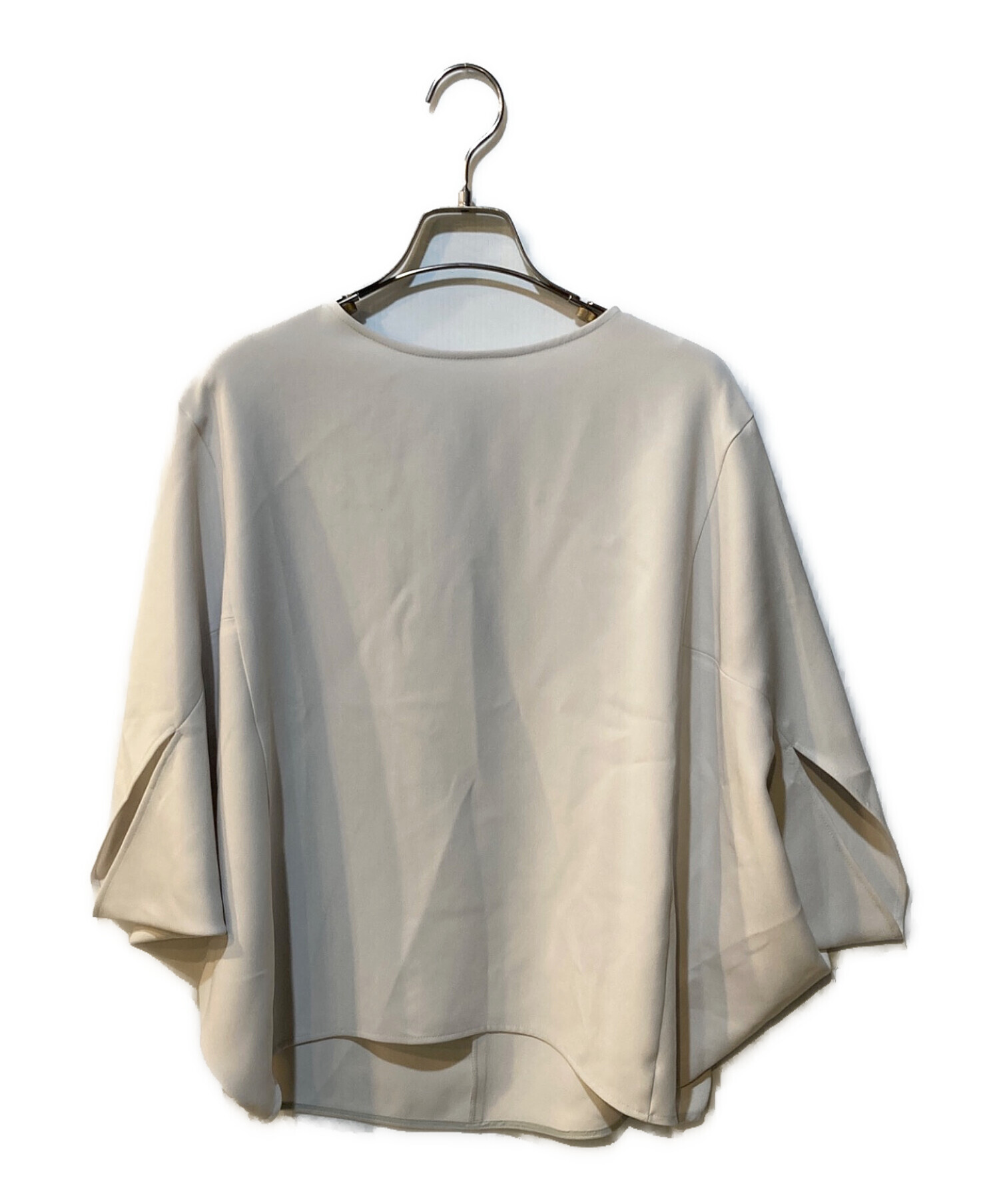 ソージュ ライトクロスコクーンシルエットブラウス ライトグレー M 現行 ライトクロスコクーンシルエットブラウス - SOÉJU online store