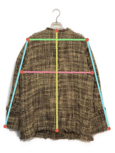 【最終値下げ】【正規品】CLANE クラネ ノーカラーツイードジャケット CLANE - ノーカラー ツイード ジャケット - NO COLOR TWEED JACKET