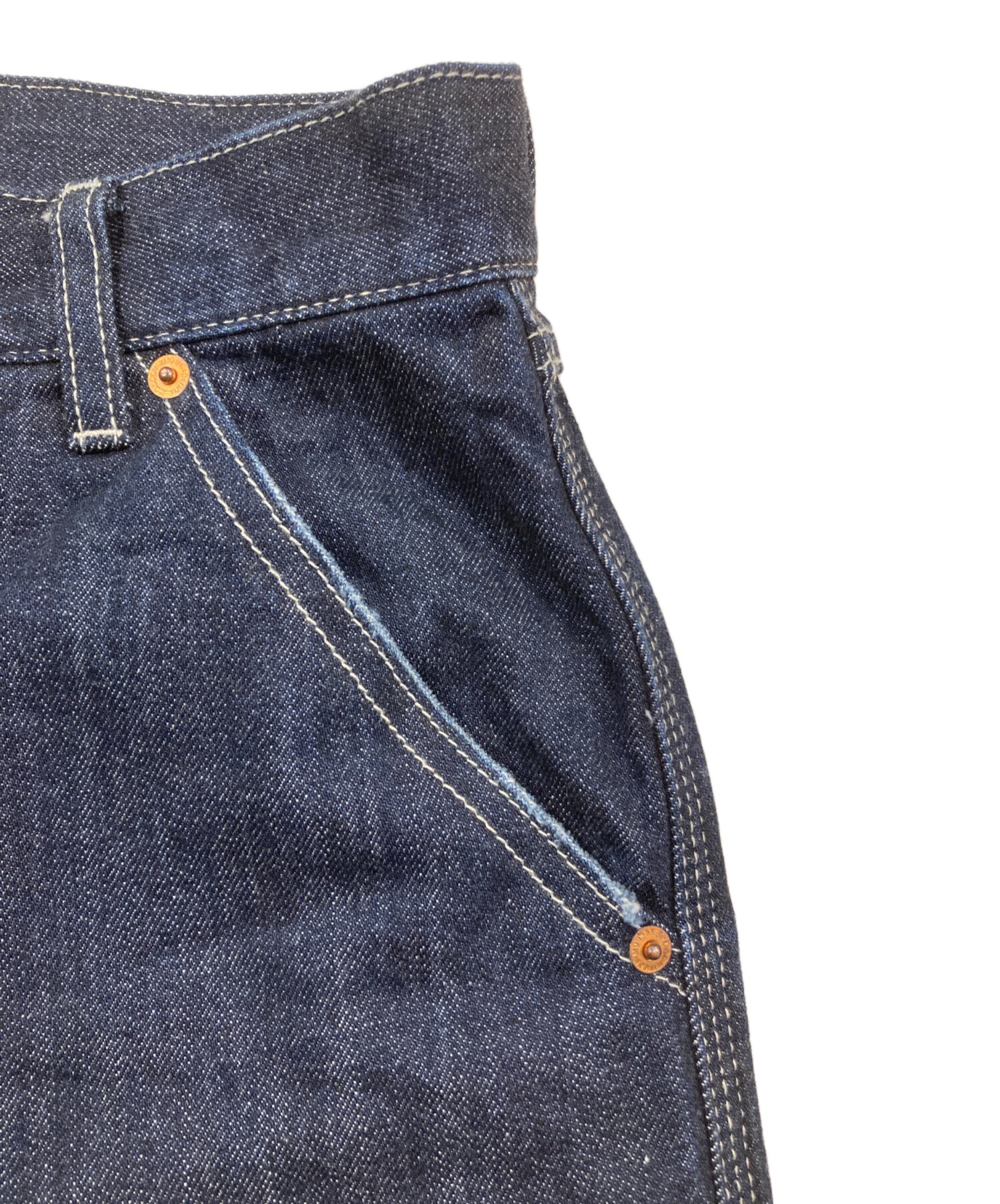 中古・古着通販】moussy (マウジー) PAINTER WIDE ストレートデニム