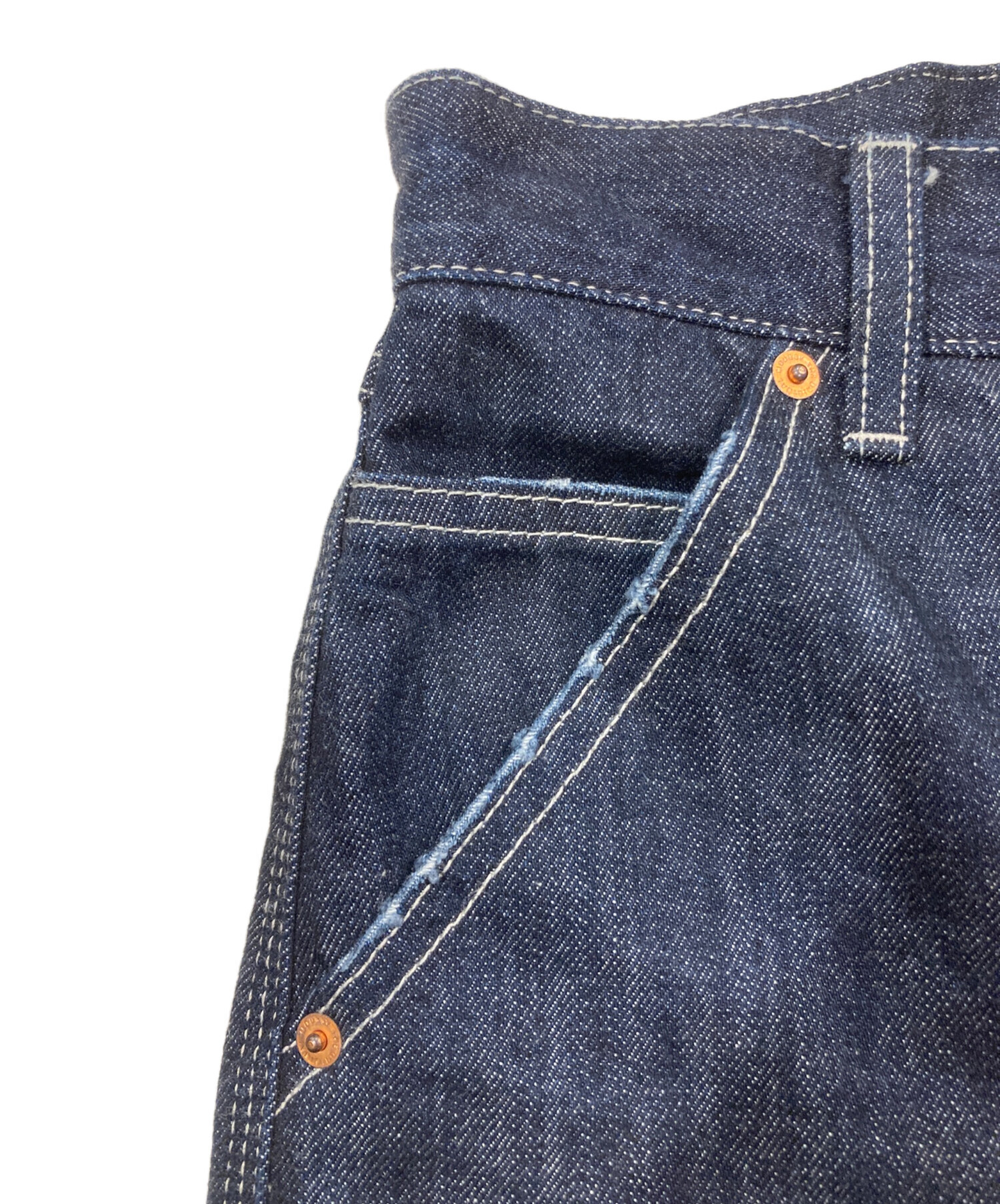 中古・古着通販】moussy (マウジー) PAINTER WIDE ストレートデニム