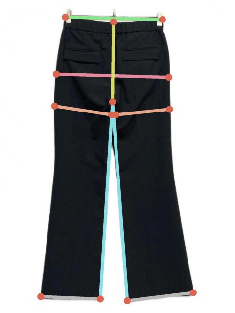 【未使用品】ドローイングナンバーズ　ダブルクロスドロストソフトフレアパンツ Drawing Numbers パンツ 「Drawing Numbers」ダブルクロス