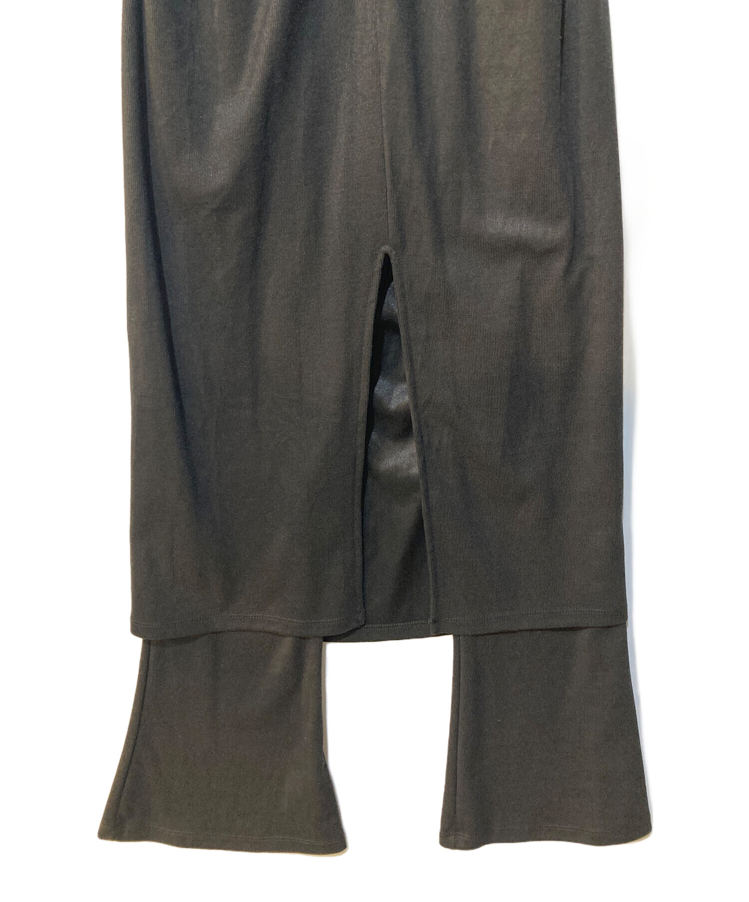 中古・古着通販】CLANE (クラネ) PANTS LAYERED SIDE SHIRRING SKIRT