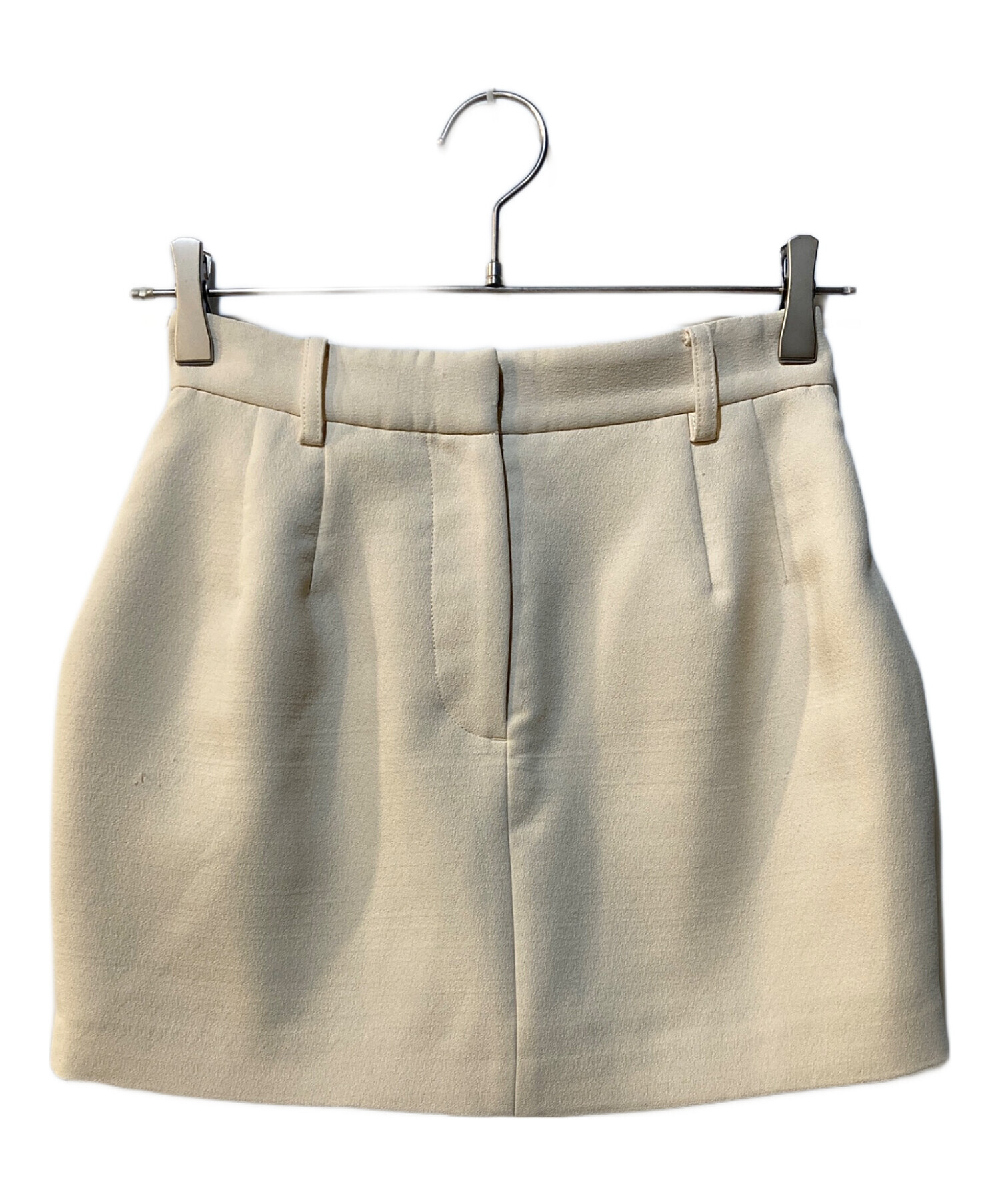 中古・古着通販】CLANE (クラネ) LOW WAIST MINISKIRT ホワイト
