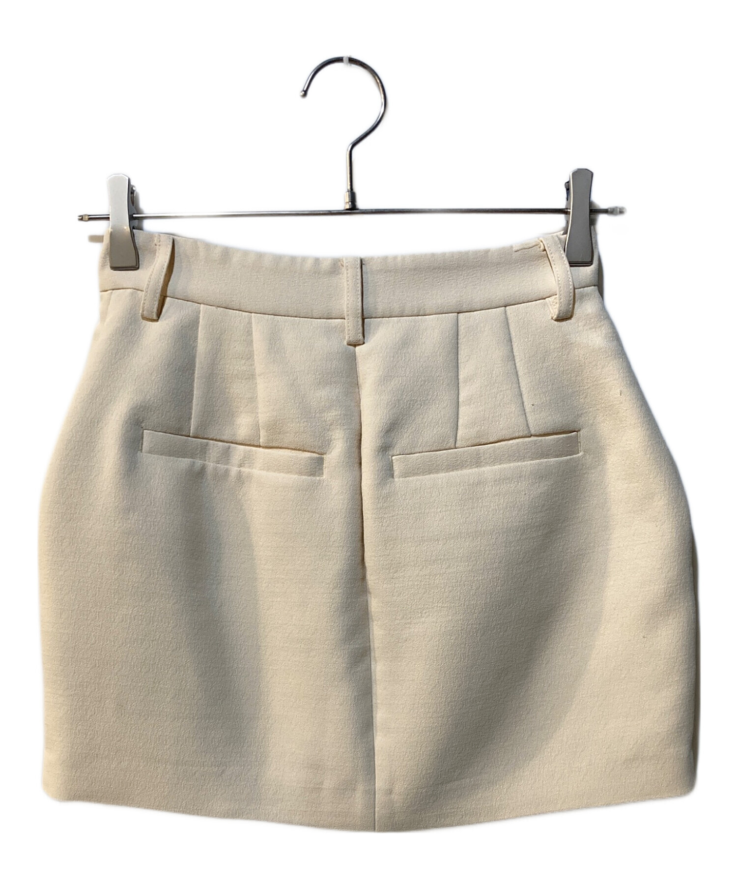 中古・古着通販】CLANE (クラネ) LOW WAIST MINISKIRT ホワイト