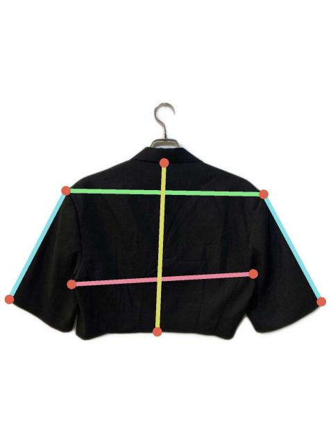 中古・古着通販】CLANE (クラネ) CROPPED TAILORED JACKET ブラック