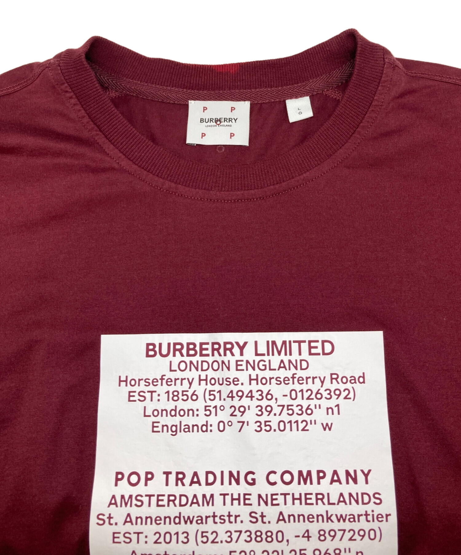☆生産終了完売品☆ BURBERRY × POP TRADING COMPANY 中古・古着通販