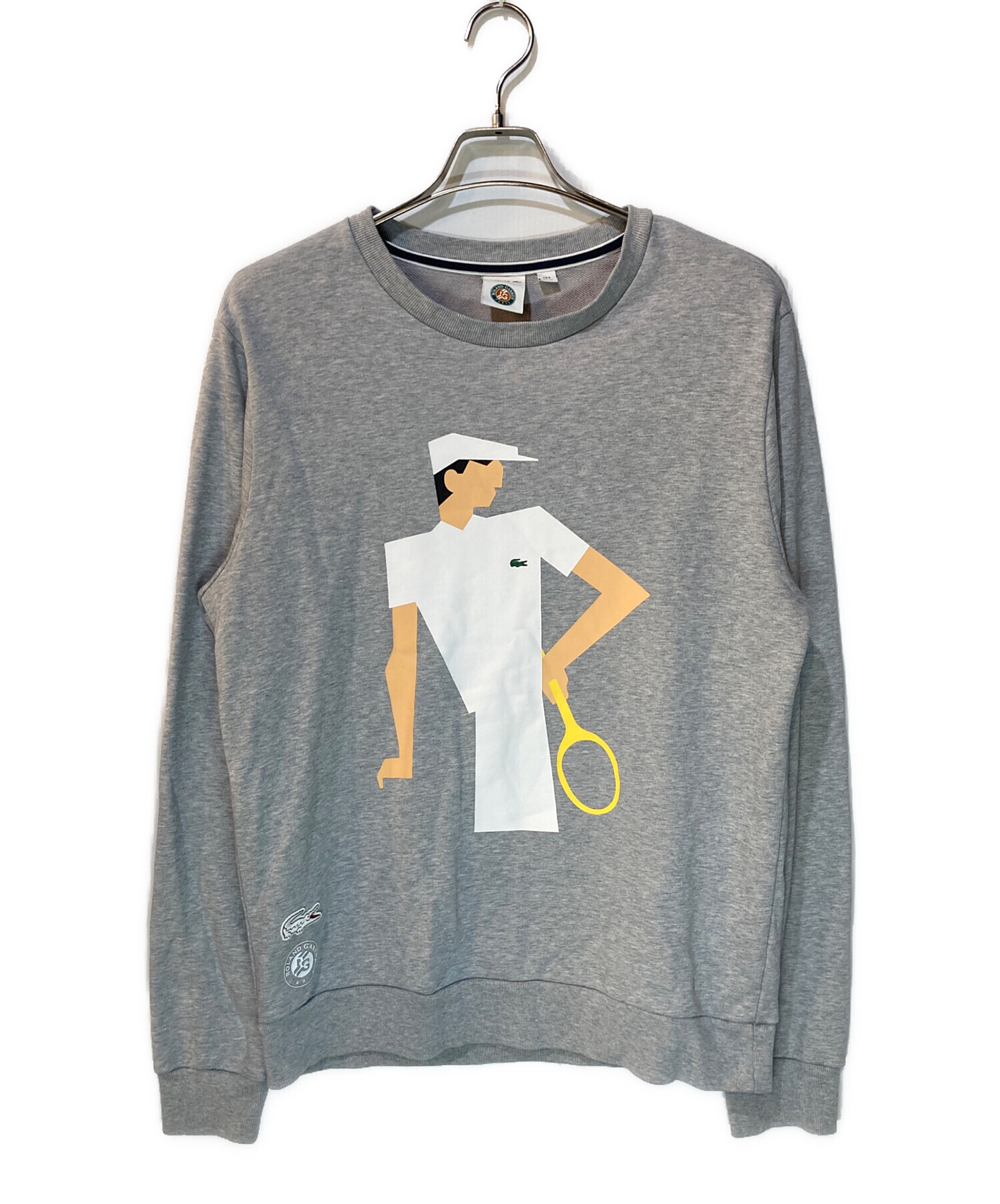 中古・古着通販】LACOSTE (ラコステ) プリントスウェット グレー 