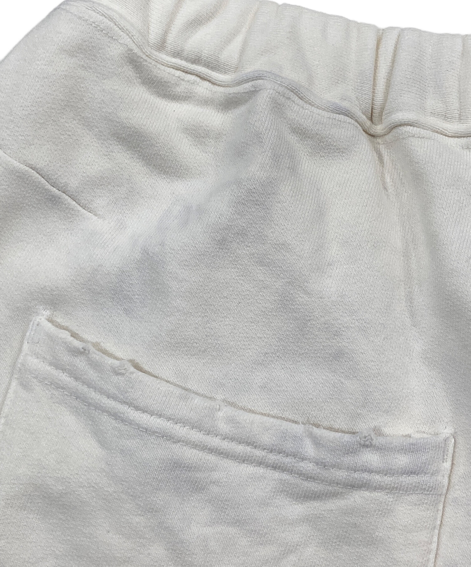 中古・古着通販】ANCELLM (アンセルム) TUCK SWEAT PANTS ホワイト 