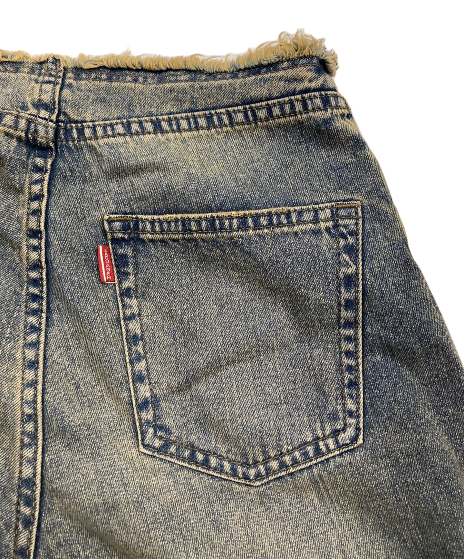 中古・古着通販】LAGUA GEM (ラグアジェム) CUT OFF LOOSEY デニム