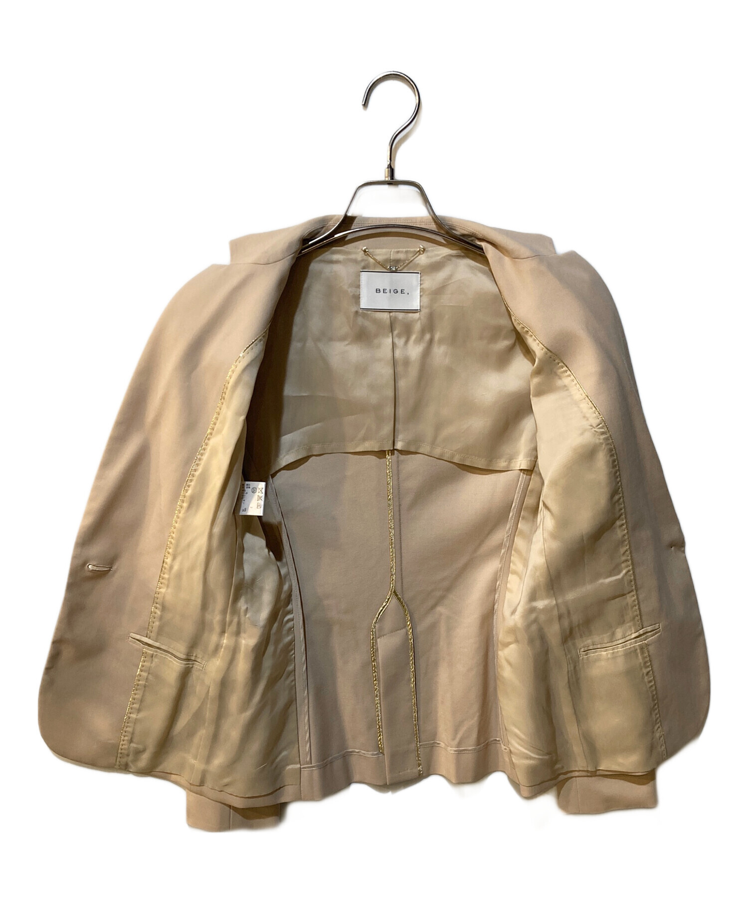 中古・古着通販】BEIGE (ベイジ) LUIZA テーラードジャケット 中古・古着通販】BEIGE (ベイジ) LUIZA テーラードジャケット