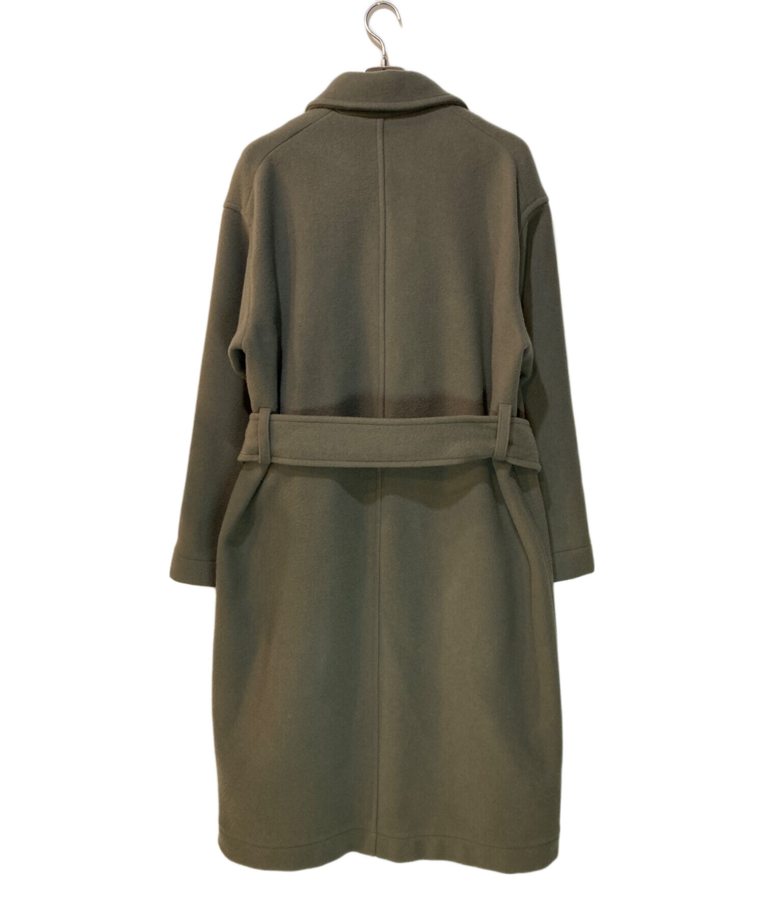 中古・古着通販】ATHA (アタ) DOUBLE MELTON MAXI コート オリーブ