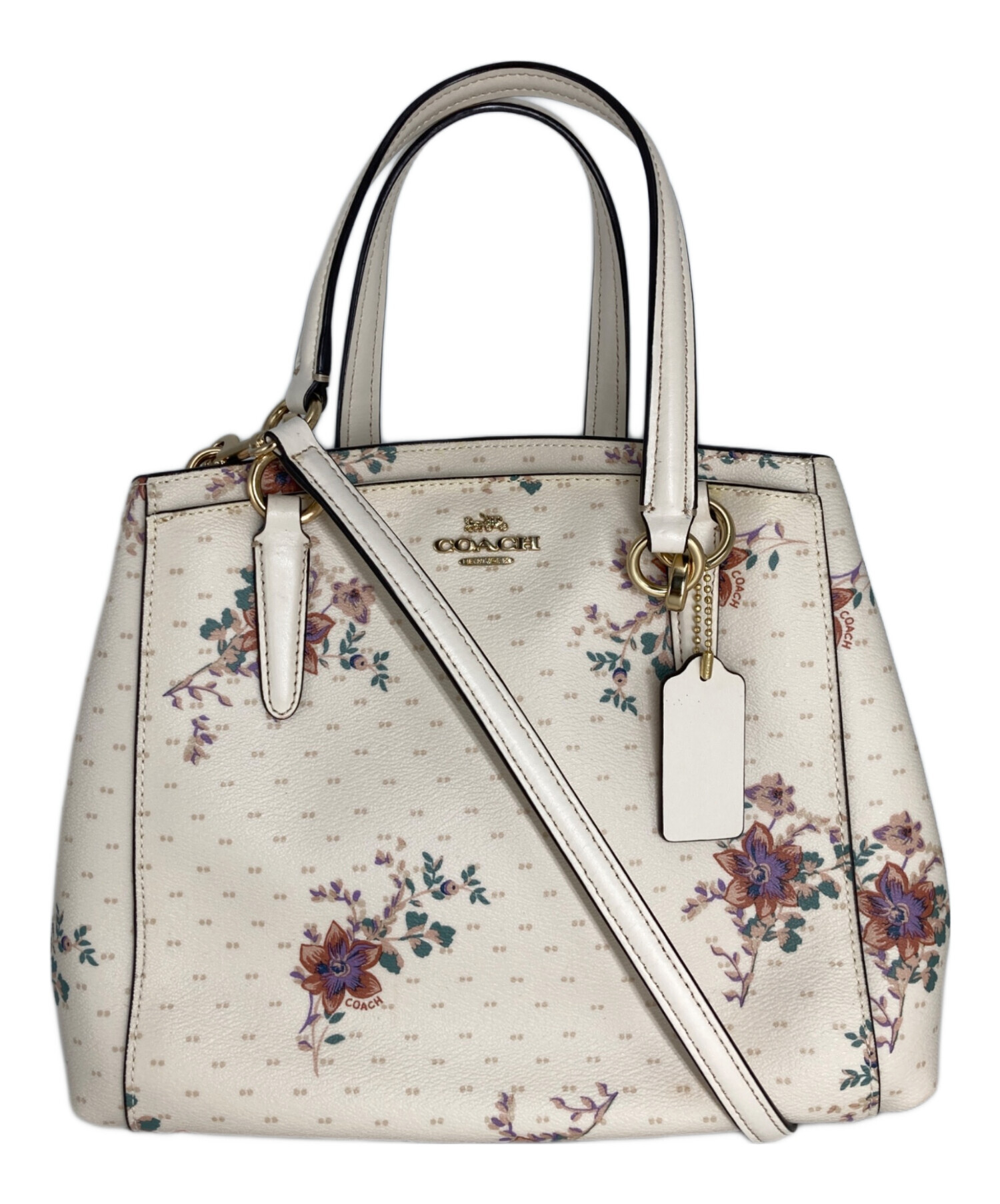 中古・古着通販】COACH (コーチ) ミネッタ クロスボディ ホワイト 