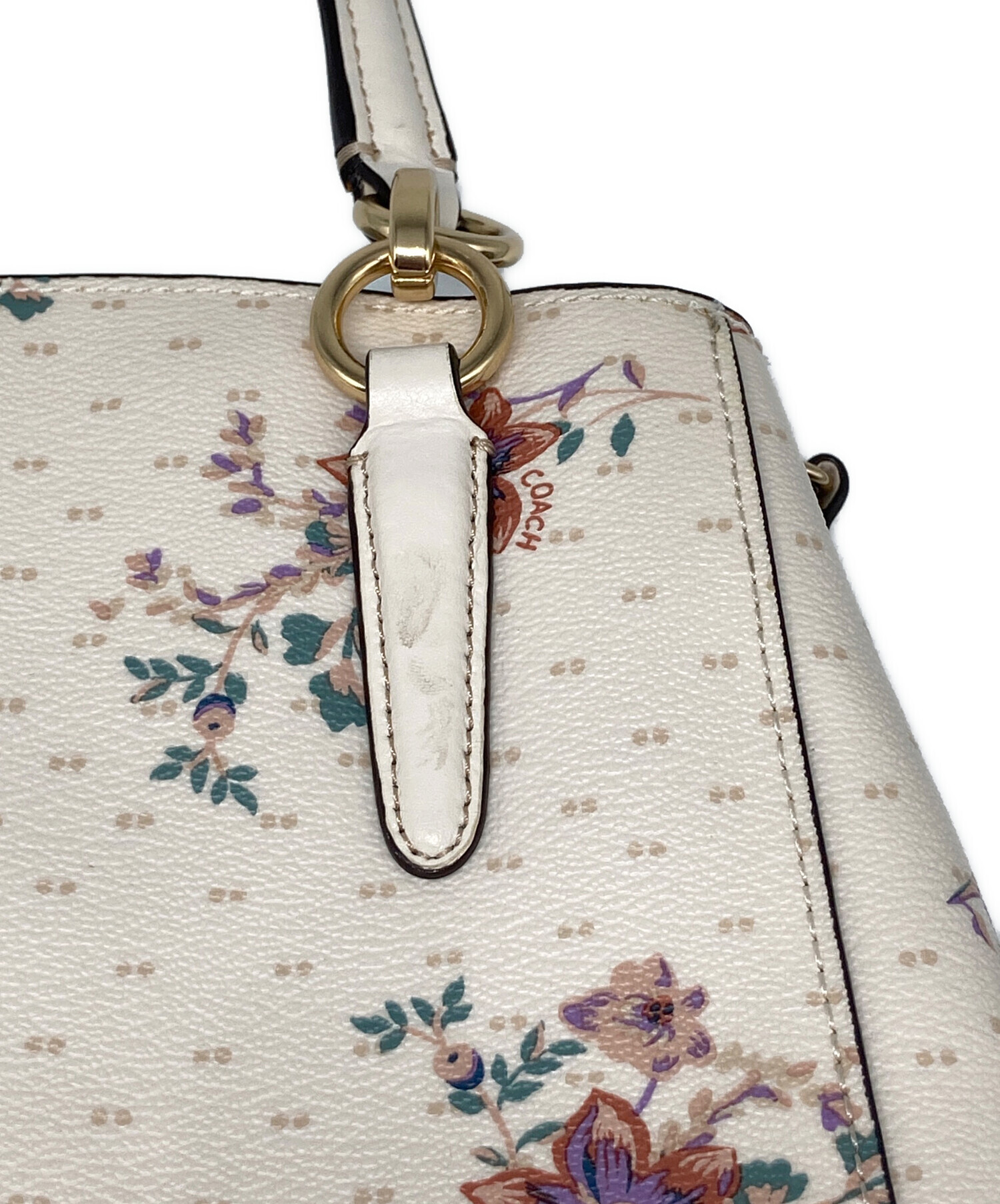 中古・古着通販】COACH (コーチ) ミネッタ クロスボディ ホワイト 