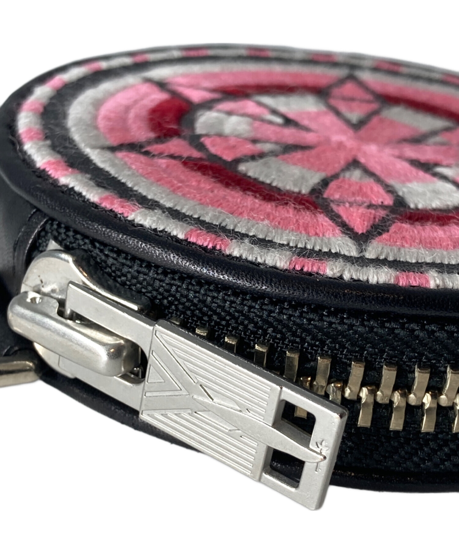 中古・古着通販】blackmeans (ブラックミーンズ) レザーサークルポーチ 