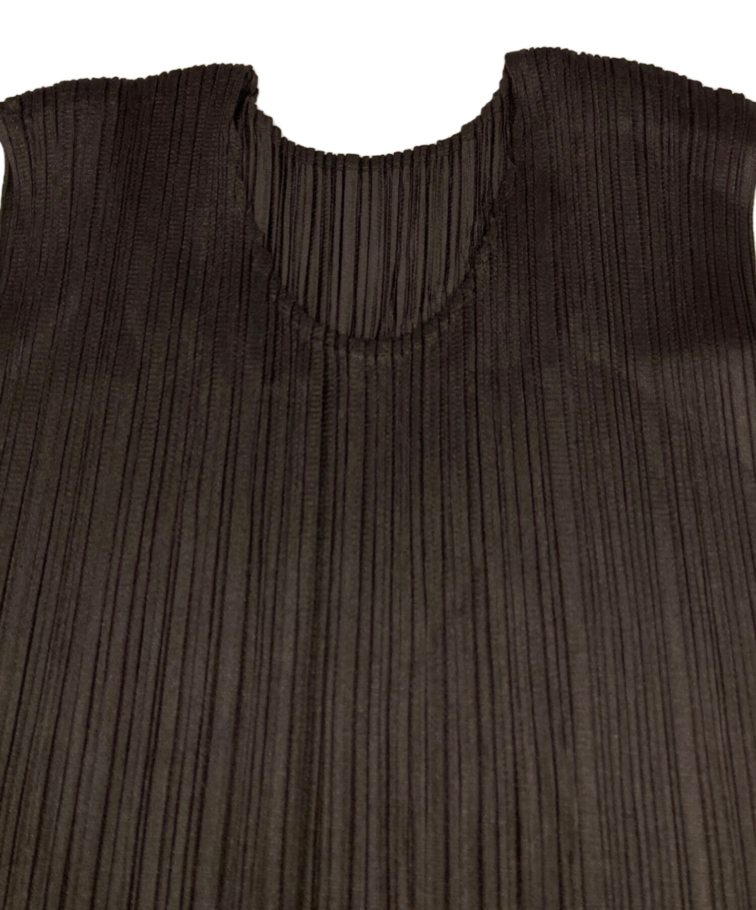 PLEATS PLEASE ブラック ノースリーブ Pleats Please Issey Miyake ノースリーブ プリーツドレス | ブラック