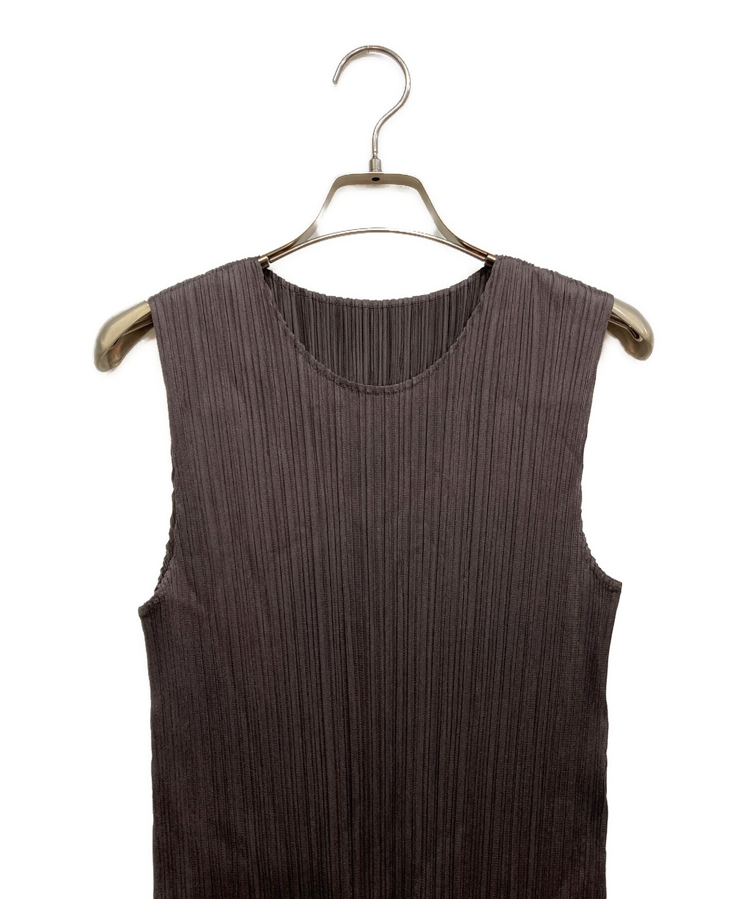 美品近年モデルPLEATS PLEASE アコーディオン　ノースリーブ　ブラック 中古・古着通販】PLEATS PLEASE (プリーツプリーズ) プリーツ