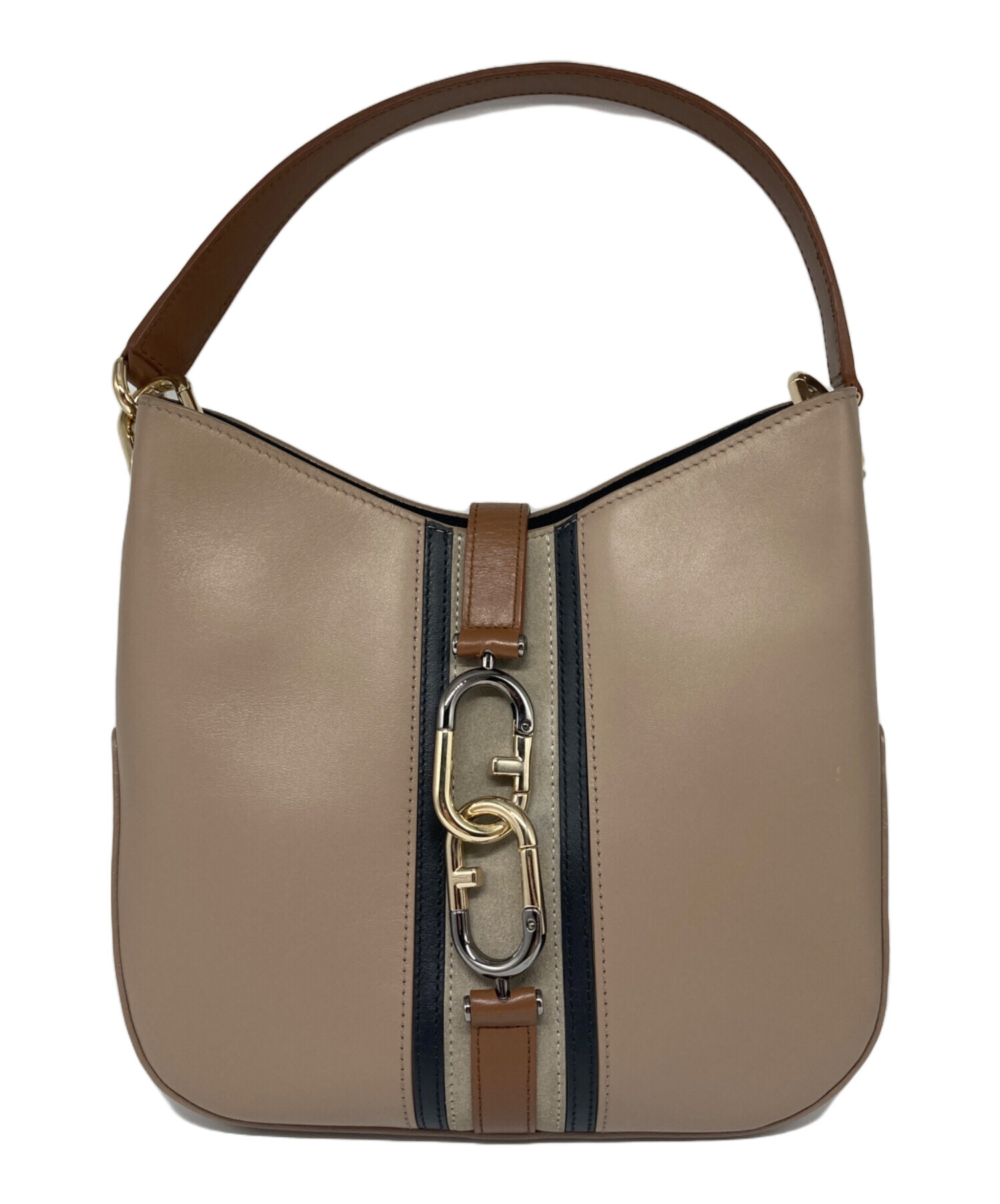 中古・古着通販】FURLA (フルラ) SIRENA ホーボーバッグ ベージュ 