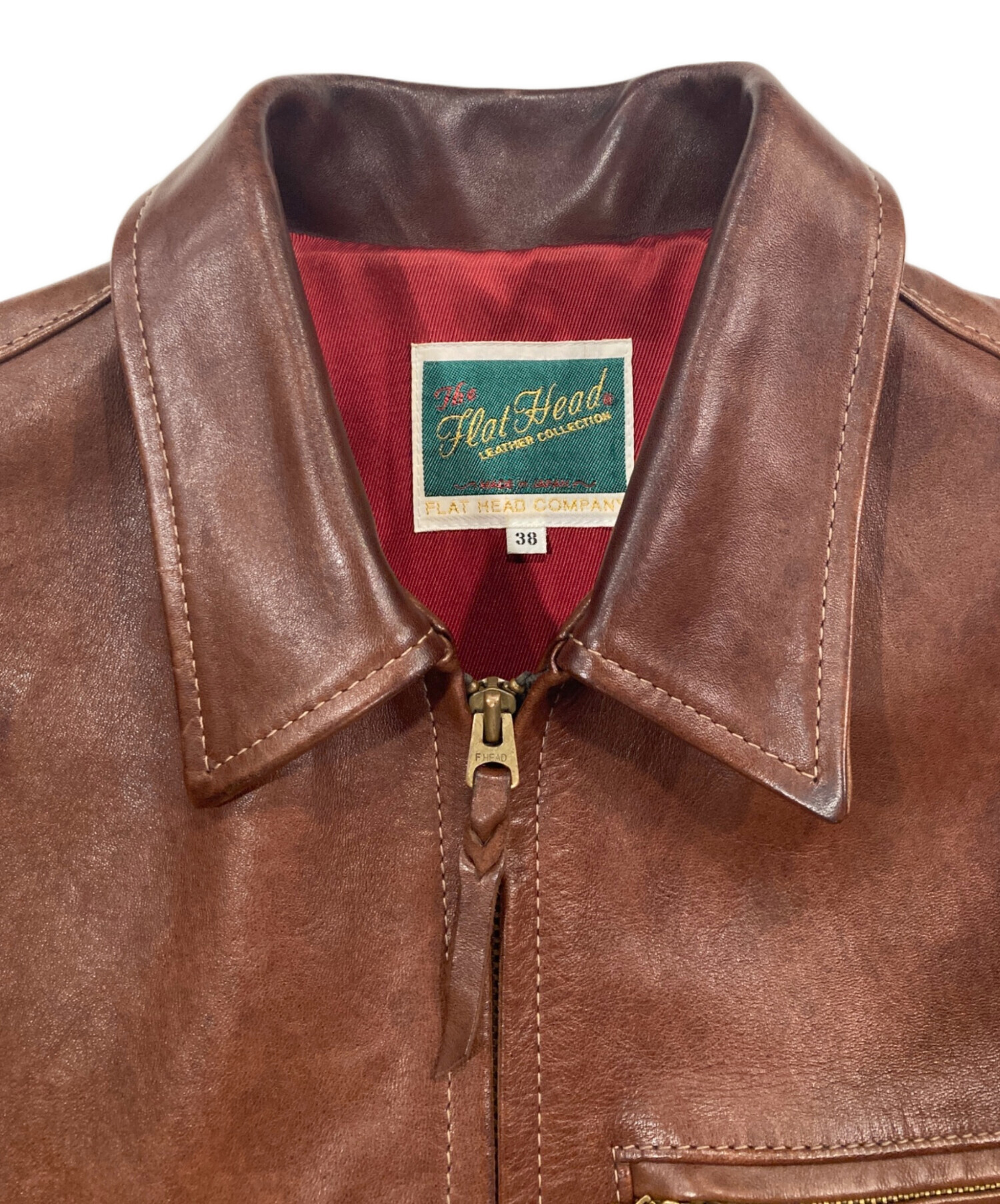 中古・古着通販】FLAT HEAD (フラット ヘッド) ホースハイドレザー