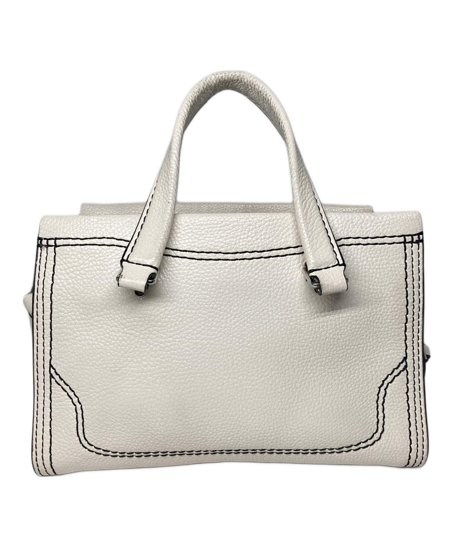 MARC JACOBS ミニクルーザー 2way ハンドバッグ シボ革 ブラウン