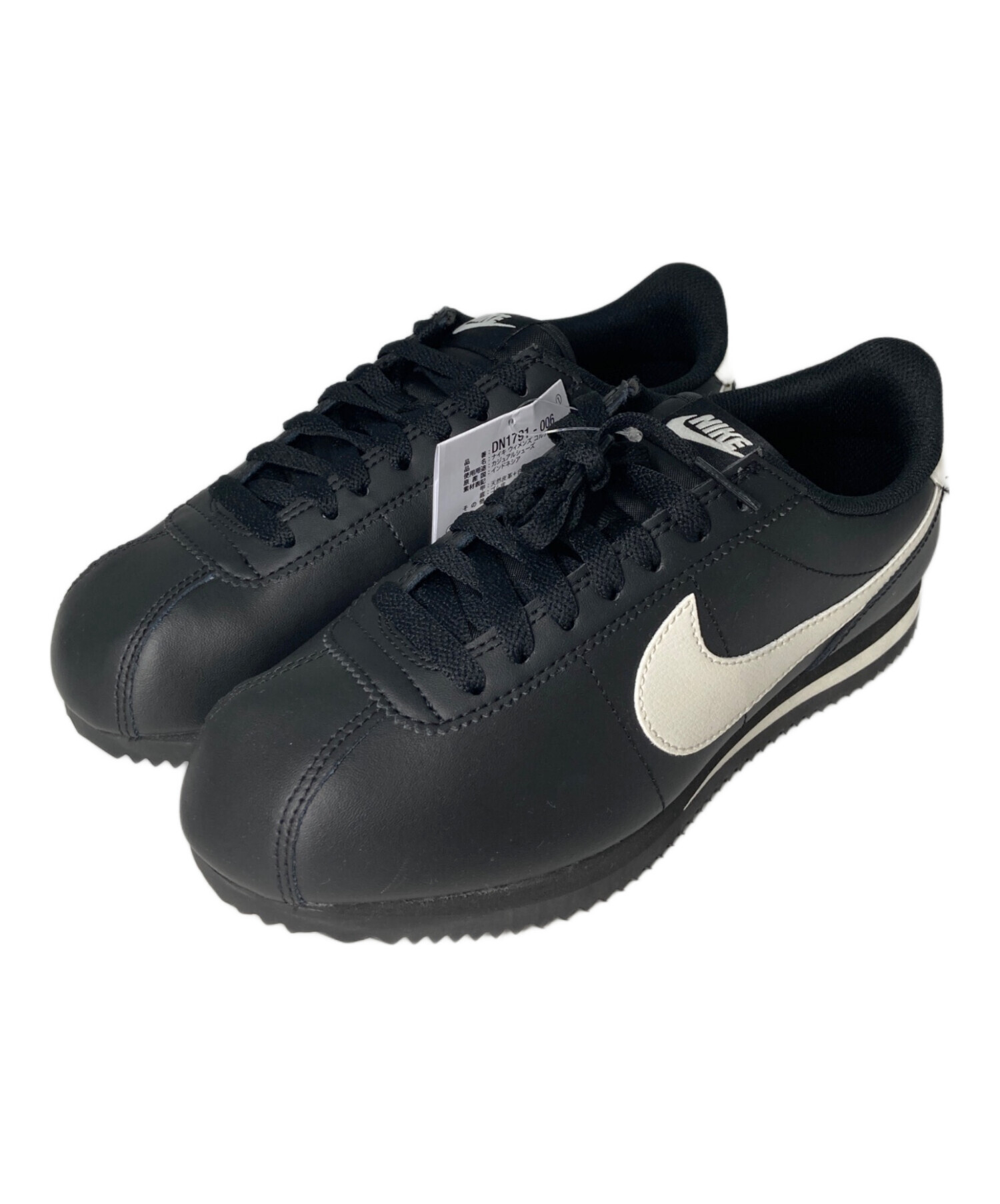 中古・古着通販】NIKE (ナイキ) W Cortez Leather ブラック