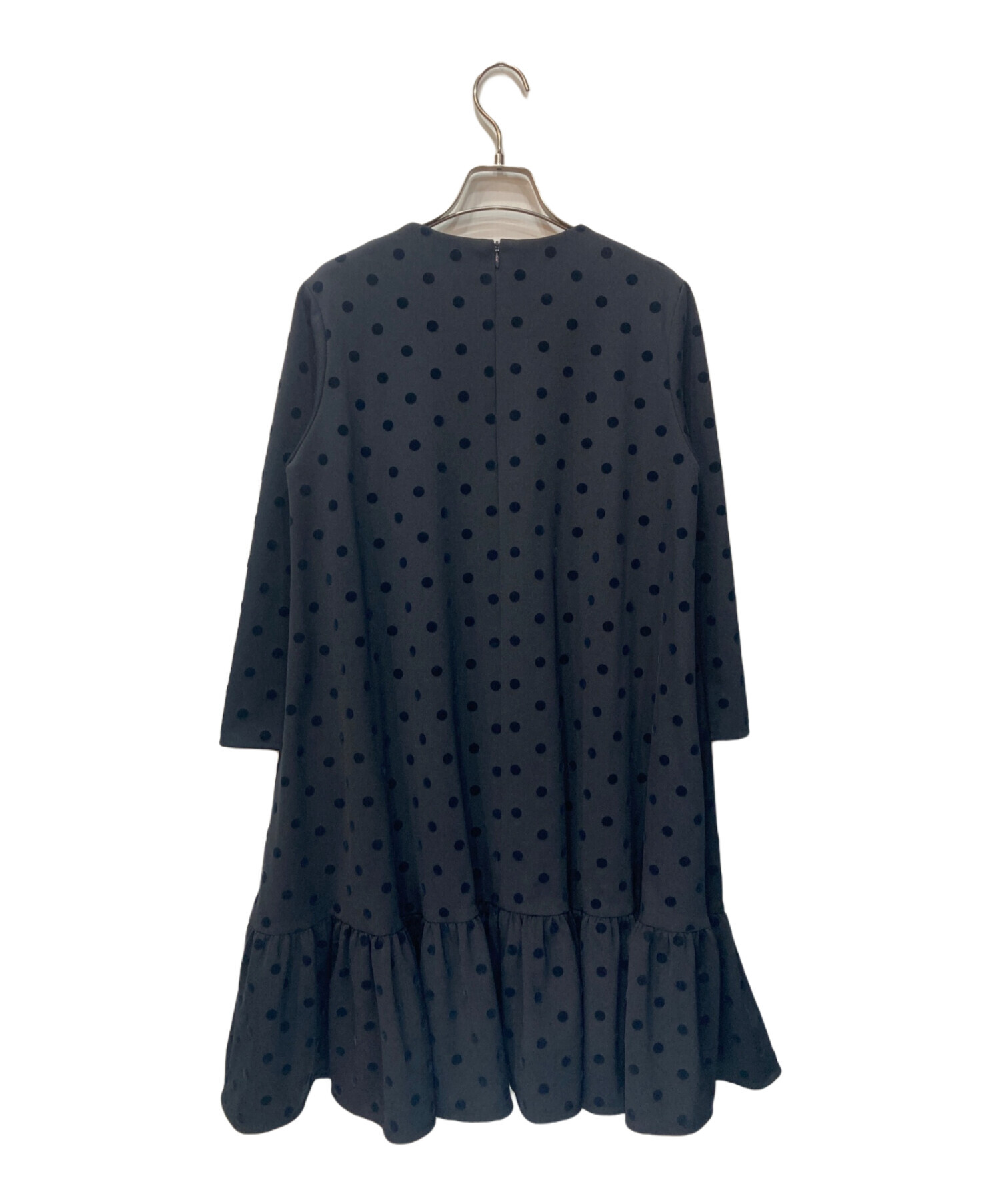 trefle+1 ドットワンピース　ブラック　ロング丈　02サイズ trefle+1 ドットワンピース ブラック ロング丈 02サイズ trefle+1