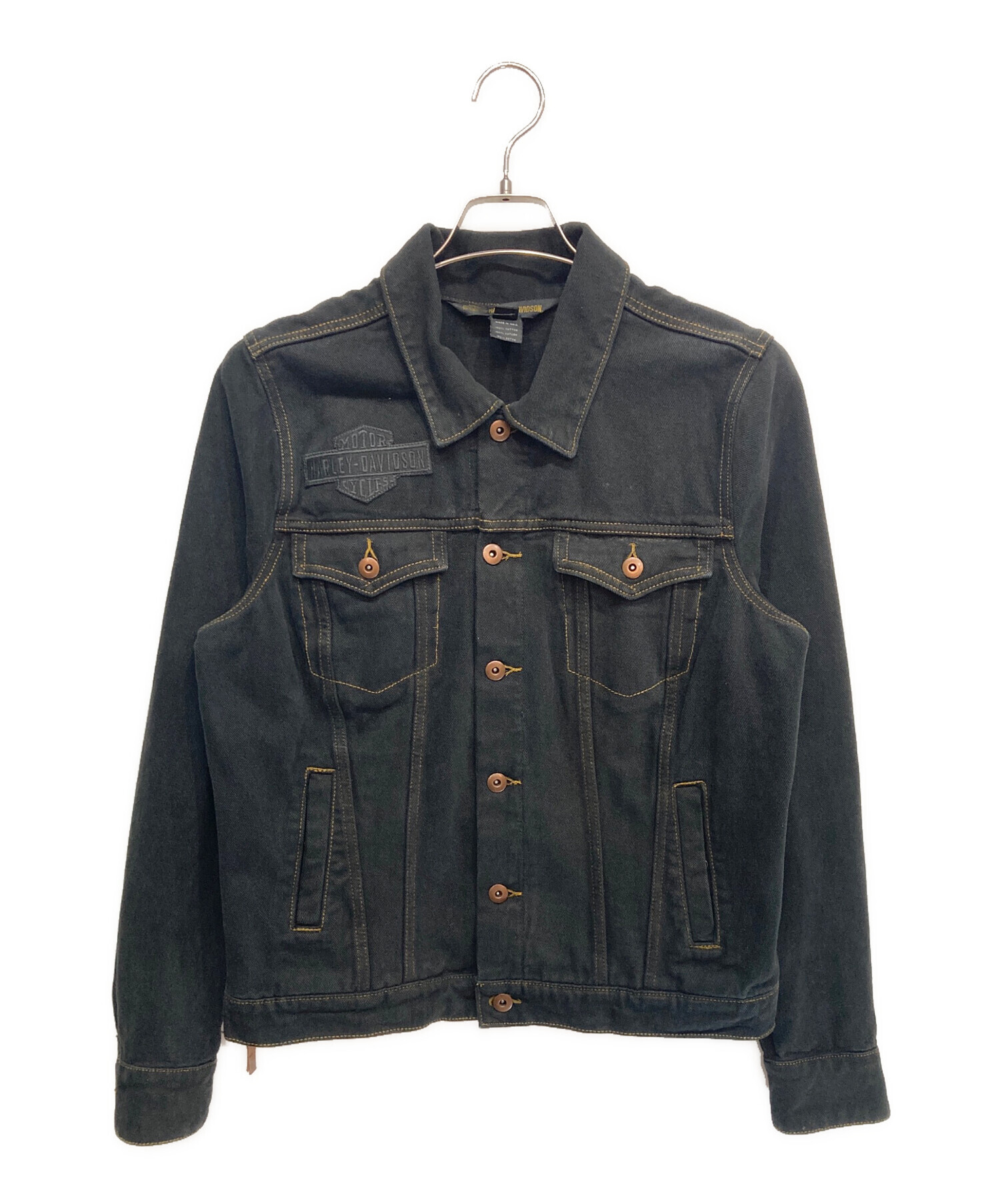 Harley-Davidson ブラック デニムジャケット 中古・古着通販】HARLEY-DAVIDSON (ハーレーダビッドソン) ブラック