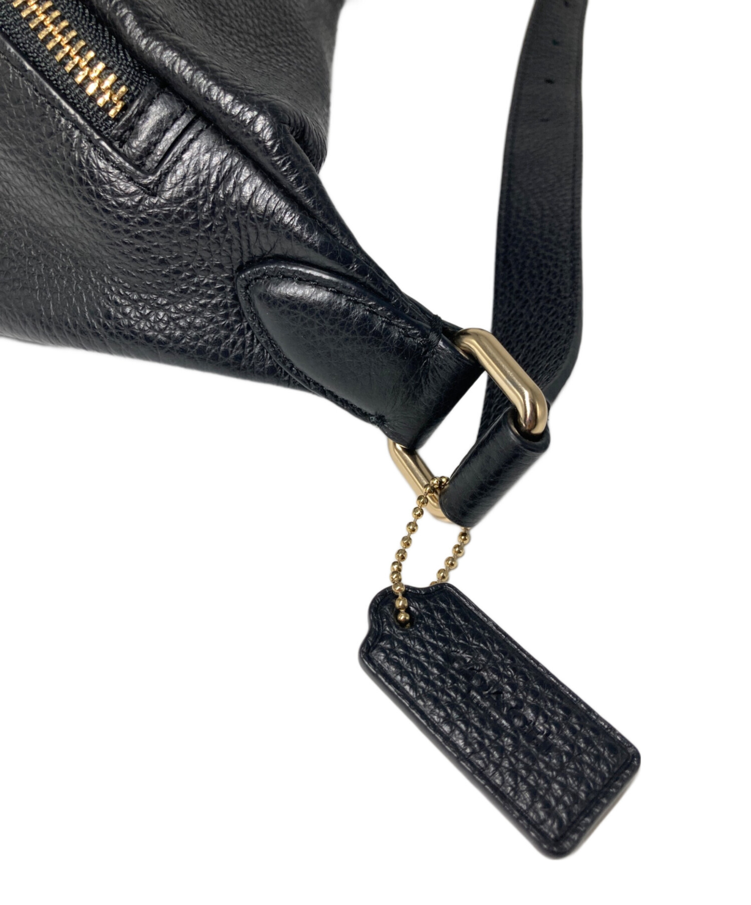 2508-207｜美品｜コーチ ボディバッグ レザー ブラック 中古・古着通販】COACH (コーチ) ボディバッグ ブラック