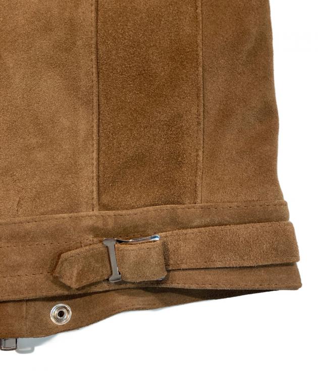 JAMES GROSE/スウェード/カーフスキン ダブルライダースジャケット 中古・古着通販】JAMES GROSE (ジェームスグロース) カーフスキン