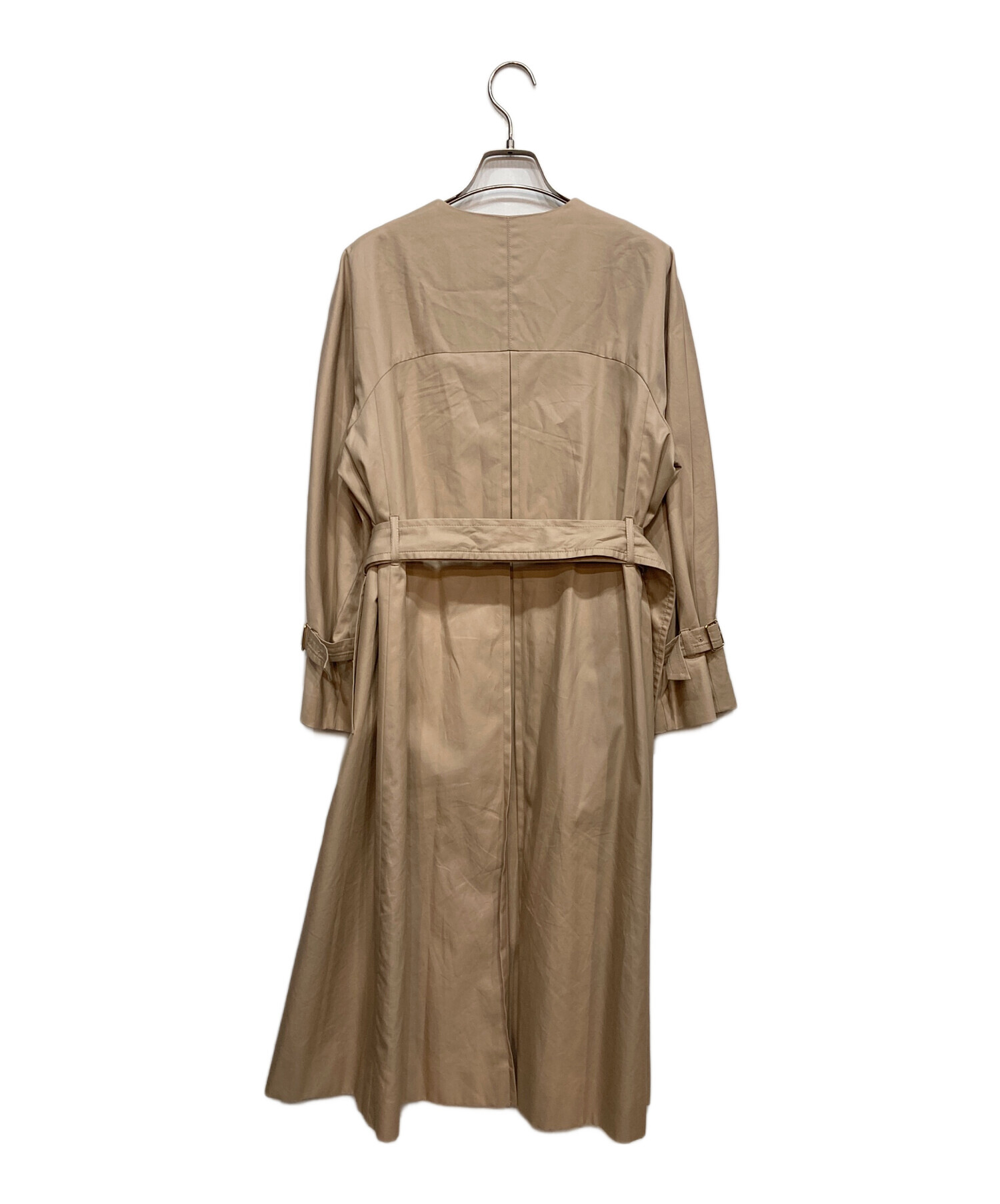 中古・古着通販】ANAYI (アナイ) 撥水ギャバクルーコート ベージュ