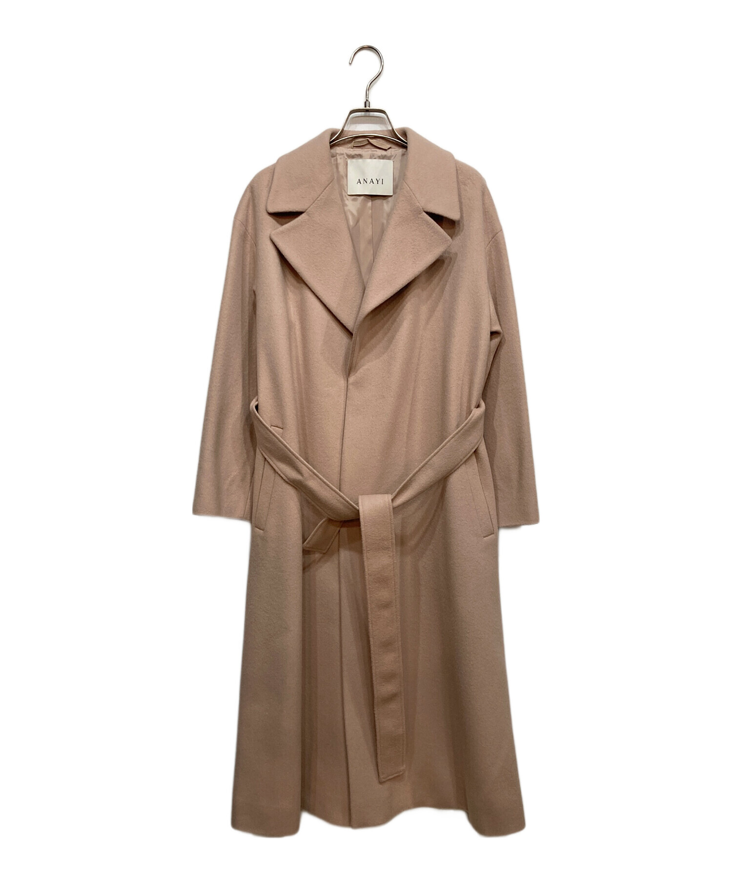 未使用品　ANAYI アナイ　ピンクコート 楽天市場】カシミヤドレストレンチコート ANAYI アナイ