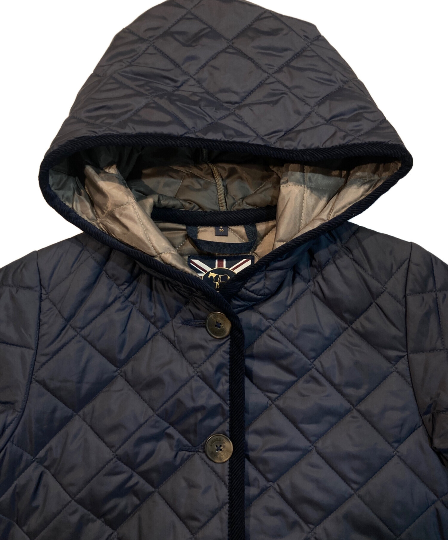 中古・古着通販】LAVENHAM (ラベンハム) キルティングコート パープル