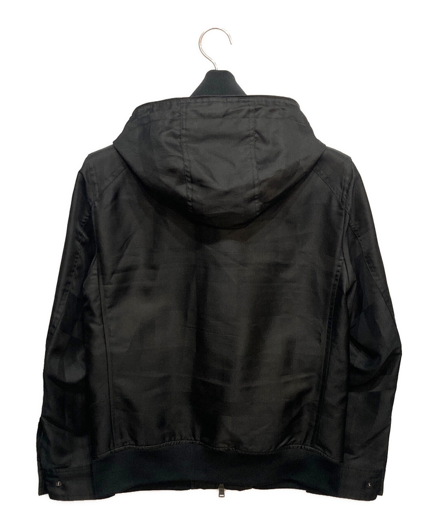 美品 クレストブリッジ スリム ストレッチ フーデッドブルゾン L ブラック 中古・古着通販】BLACK LABEL CRESTBRIDGE (ブラックレーベル クレスト