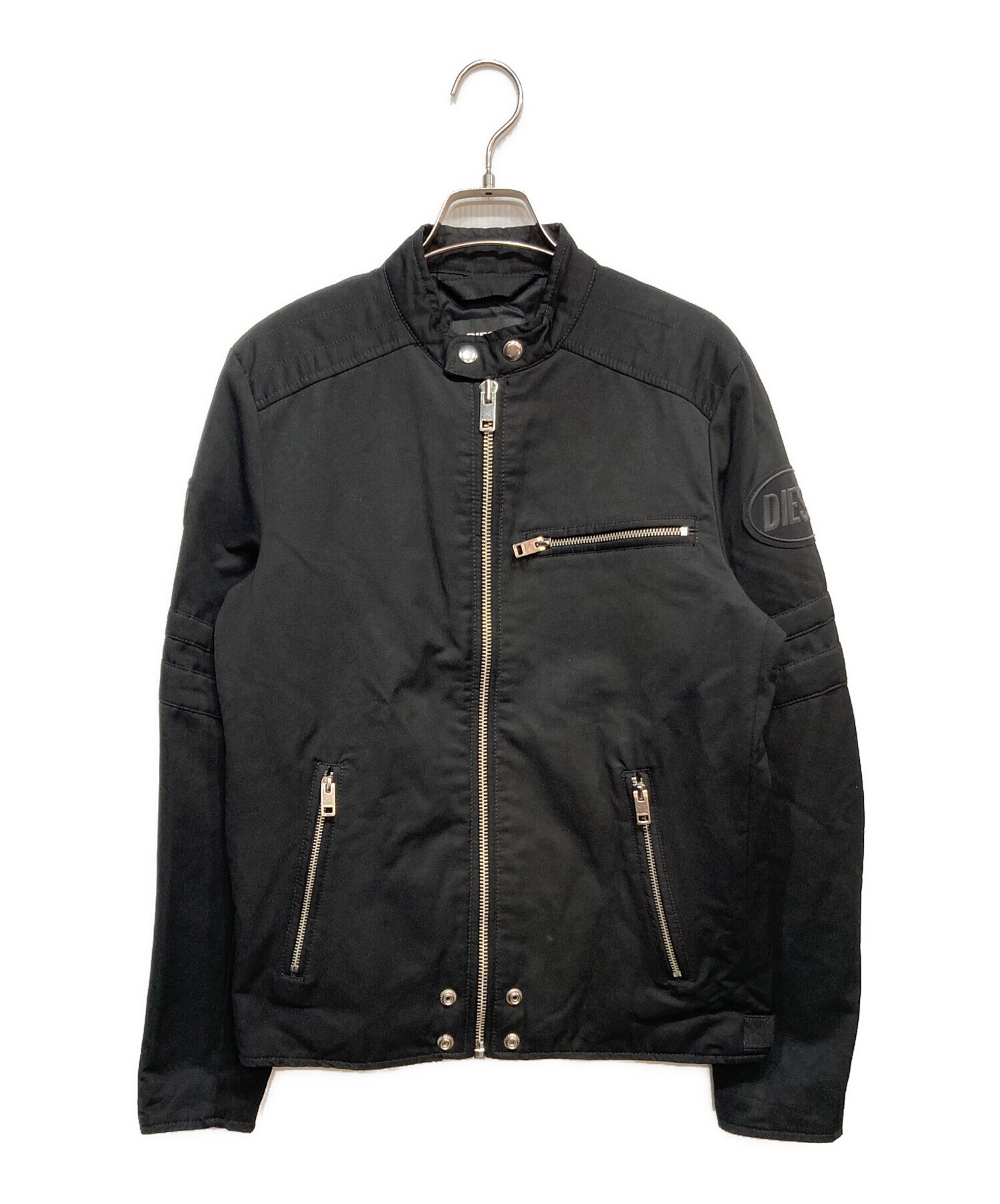 DIESEL ディーゼル シングル ライダースジャケット 牛革 ブラック DIESEL([イリョウ/フクショク]ディーゼル) / シングルライダース