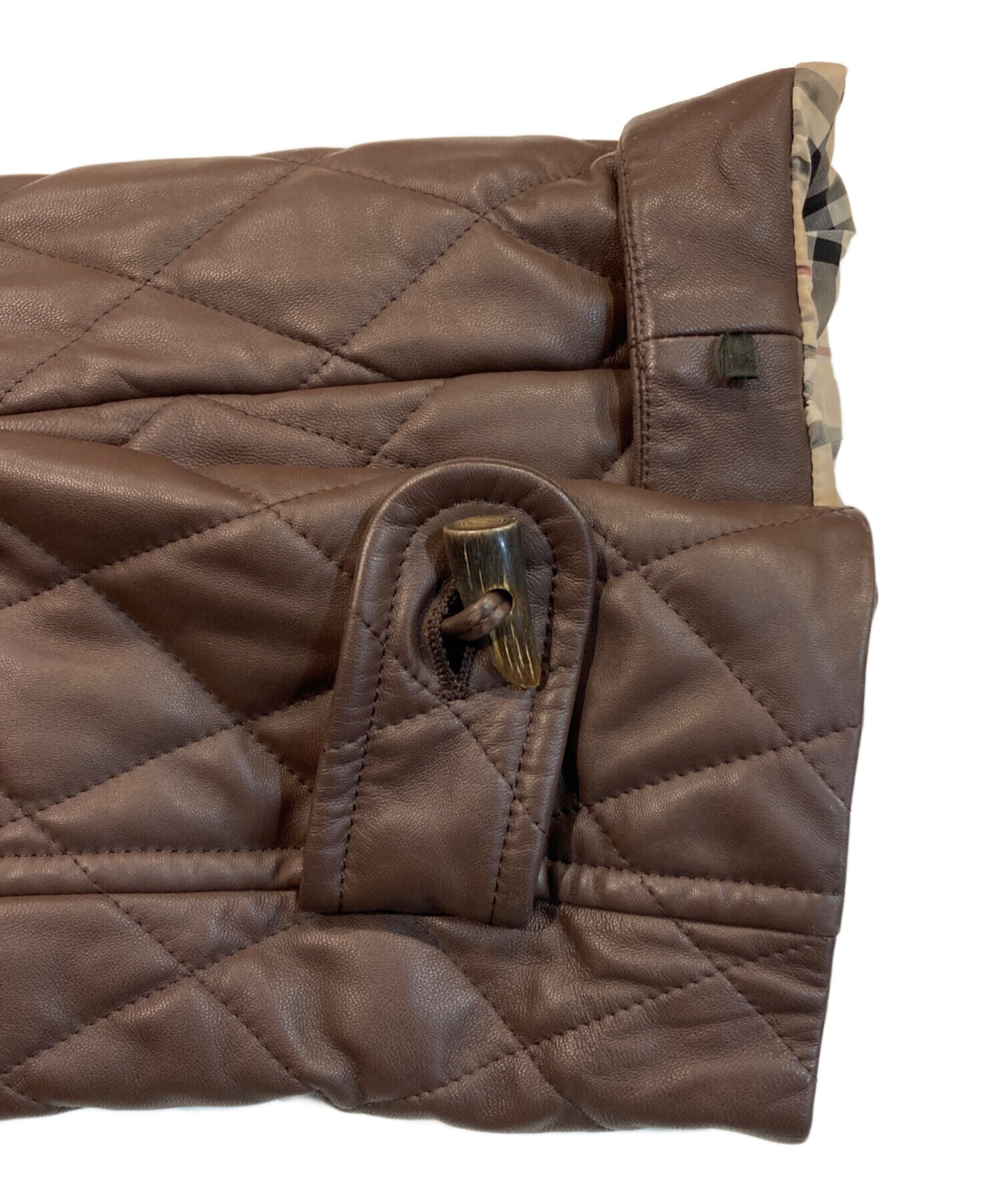 バーバリーロンドン　ダッフルコート　ブラウン　38サイズ 中古・古着通販】BURBERRY LONDON (バーバリーロンドン) ムートン