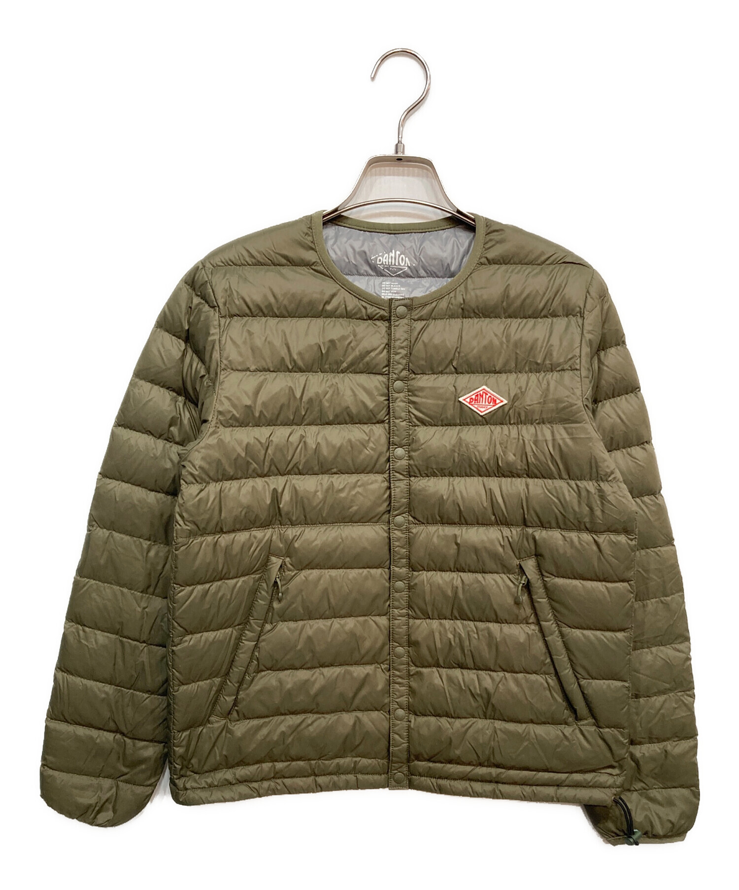 DANTON オリーブジャケット サイズ34 中古・古着通販】DANTON (ダントン) ダウンジャケット オリーブ サイズ