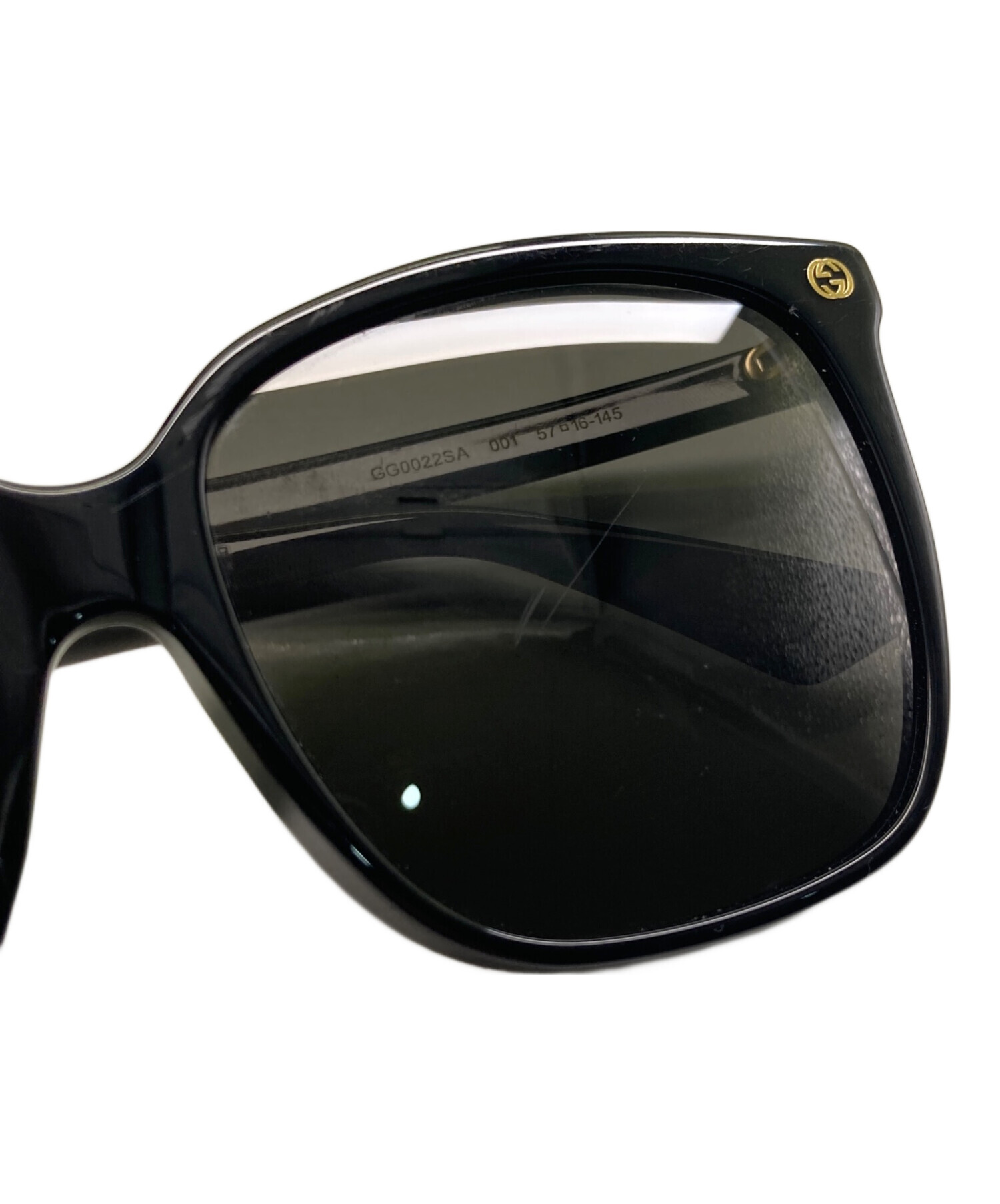 中古・古着通販】GUCCI (グッチ) サングラス ブラック サイズ:57□16