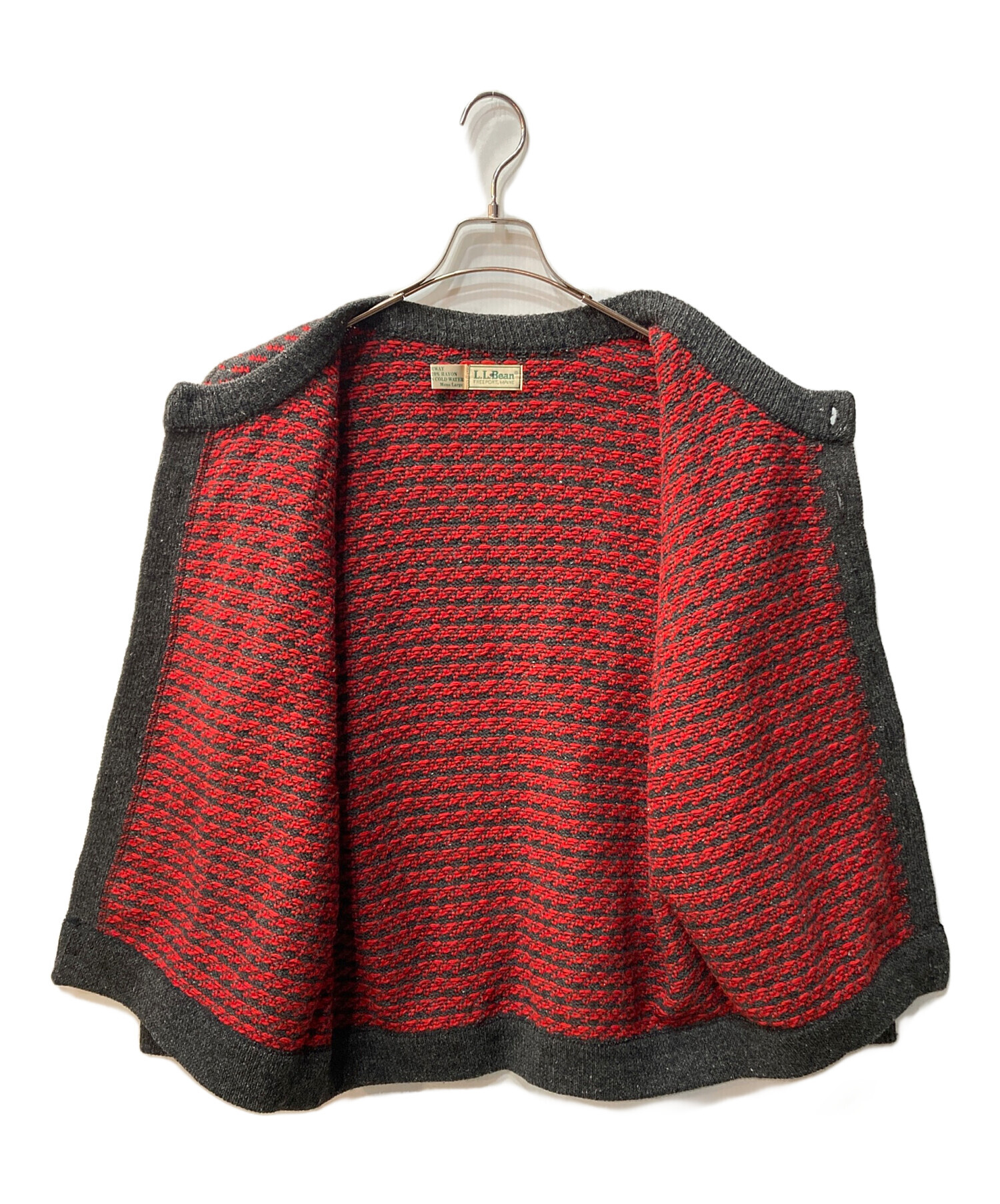 vintage LL Bean バーズアイ Lサイズ L.L.BEAN バーズアイクルーネックセーター - Fresh Service NECESSARY