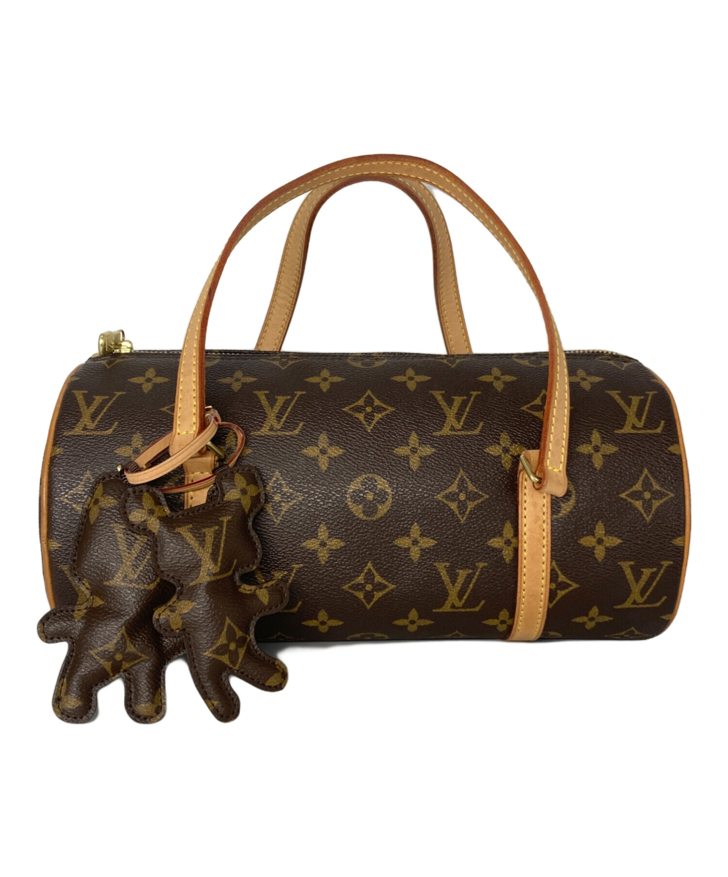 値下げLOUIS VUITTON パピヨン モノグラム ハンドバッグ26 中古・古着通販】LOUIS VUITTON (ルイ ヴィトン) COMME des GARCONS
