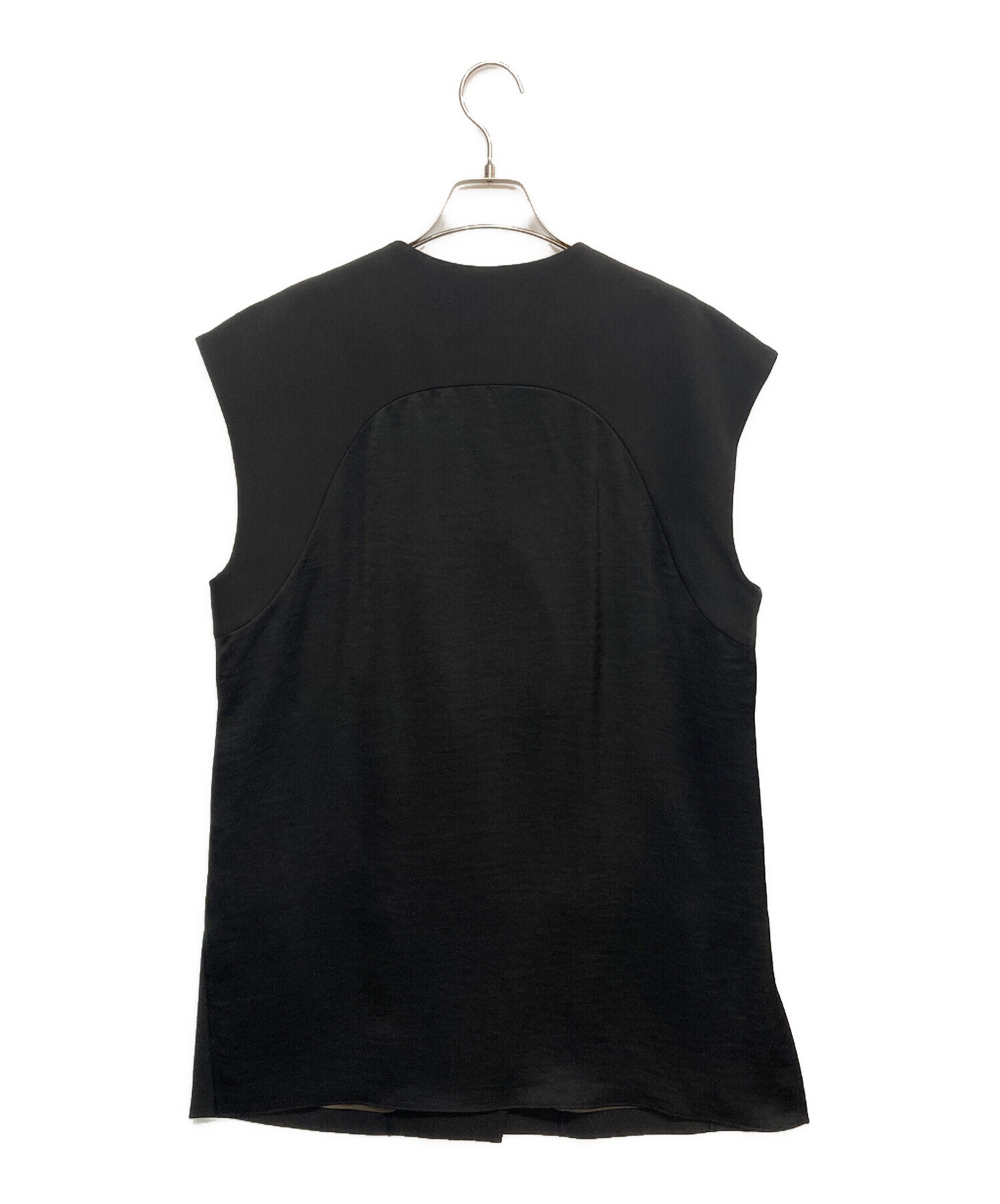 中古・古着通販】Ameri (アメリ) EMBELLISH BROOCH VEST ブラック 