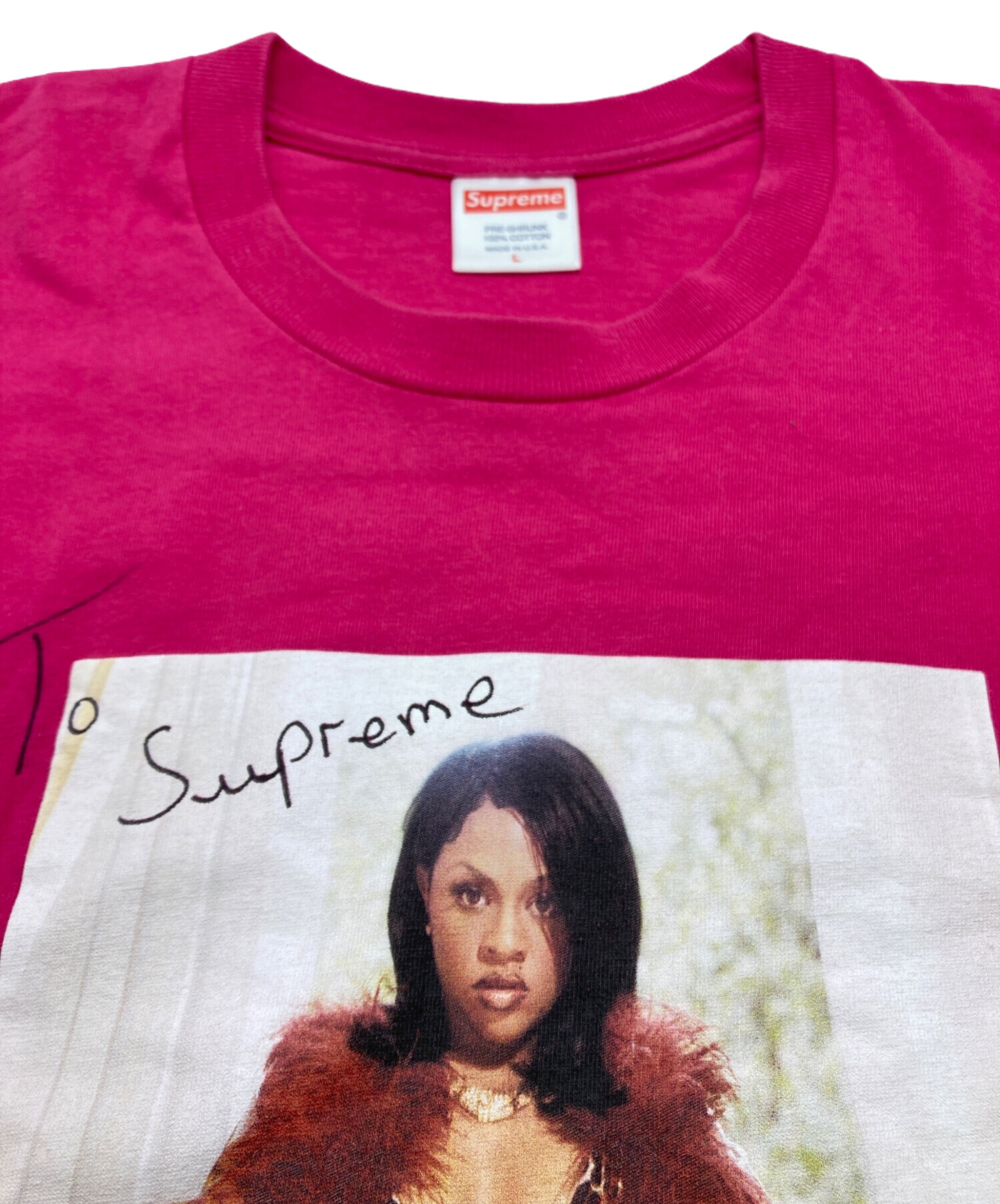 中古・古着通販】SUPREME (シュプリーム) Lil Kim Tee ピンク サイズ:L