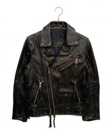 FORTIME フォータイム ダブル ライダースジャケット レザー XXL FORTIME 本革 レザー ダブルライダースジャケット ブラック XXL