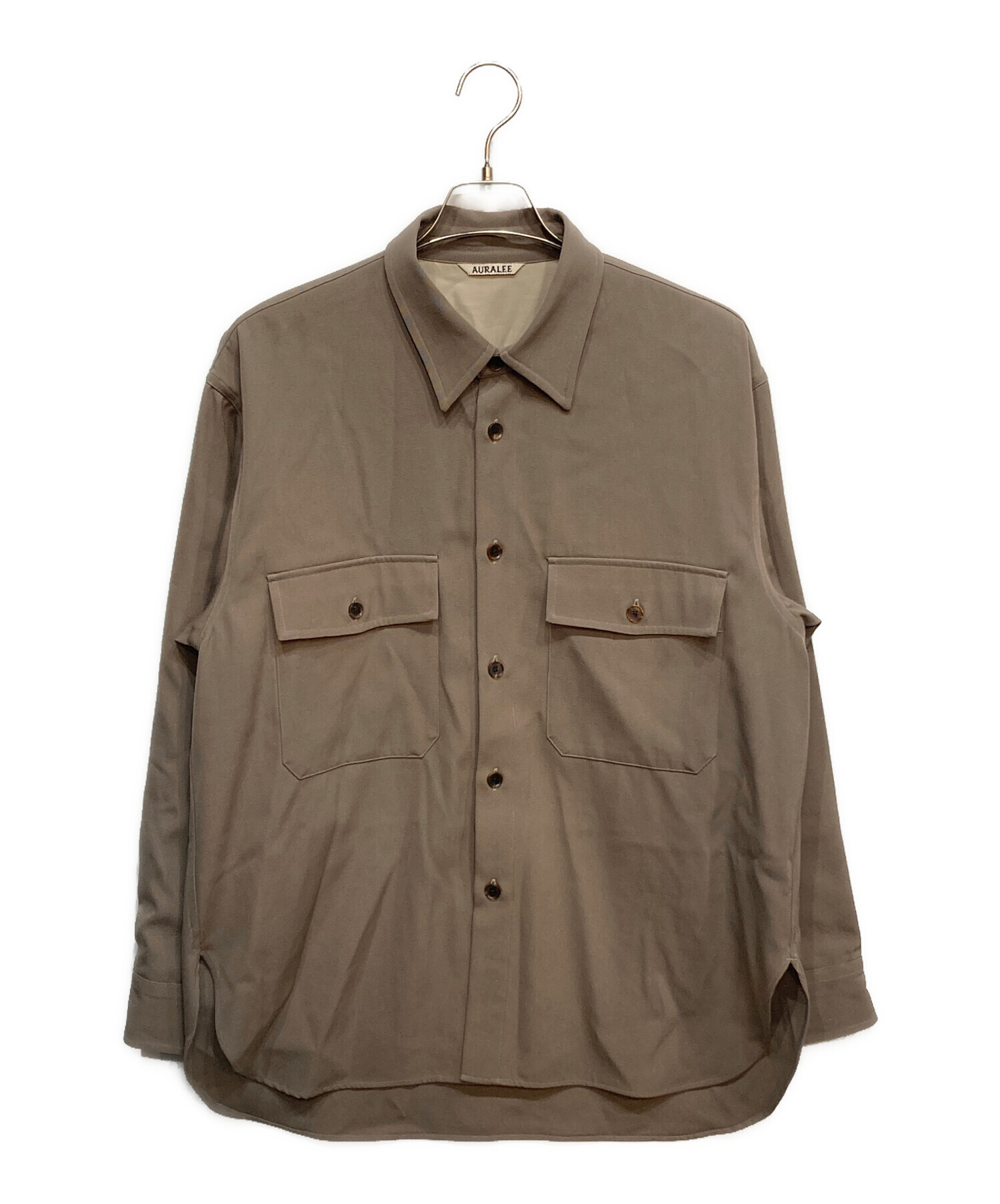 トップス AURALEE WOOL MAX GABARDINE SHIRTS 中古・古着通販】AURALEE (オーラリー) WOOL MAX GABARDINE SHIRTS